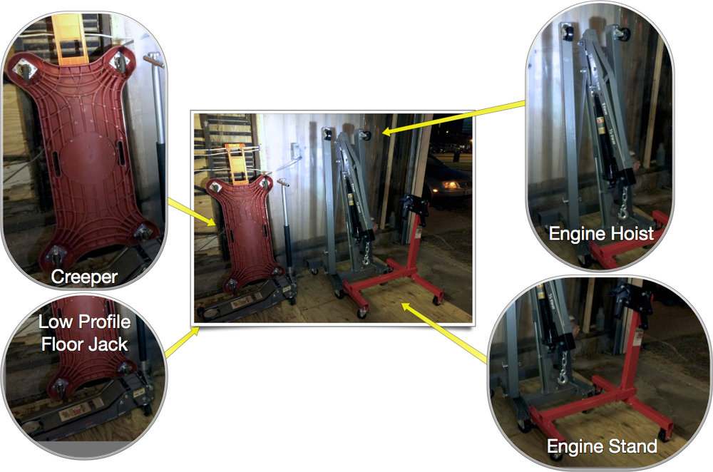 Removing the Engine and Transmission — Joe's Projects