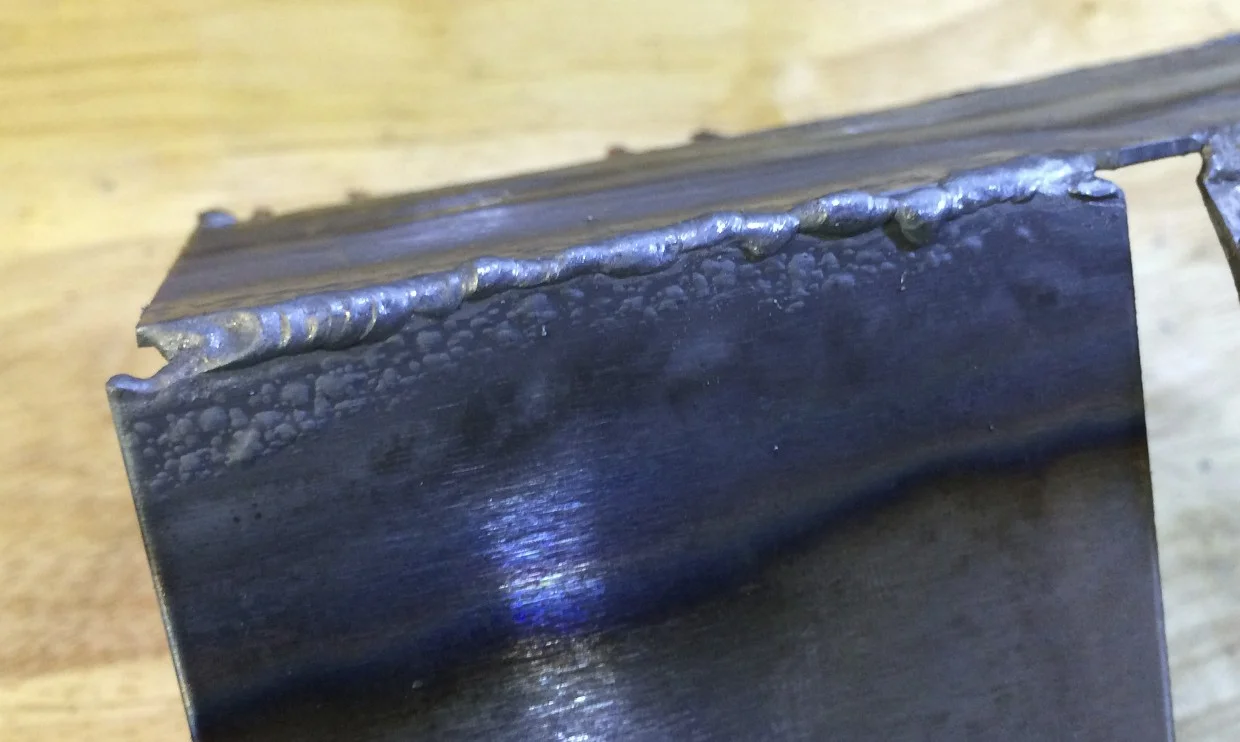 Fourth weld. Getting there...