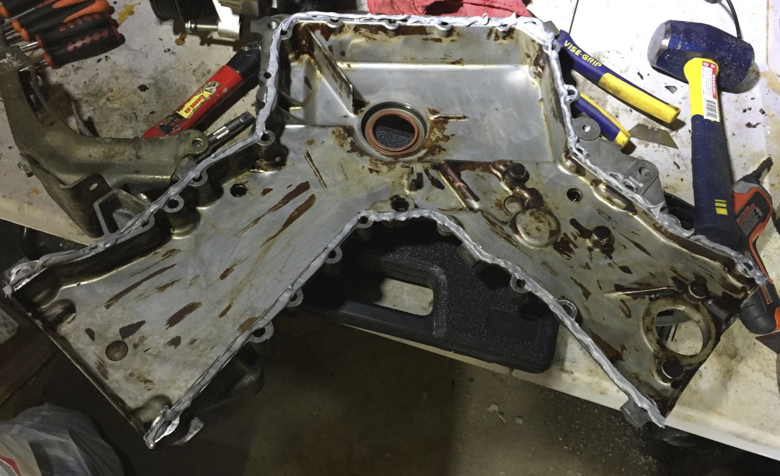 Right Stuff applied to the entire making surface.
