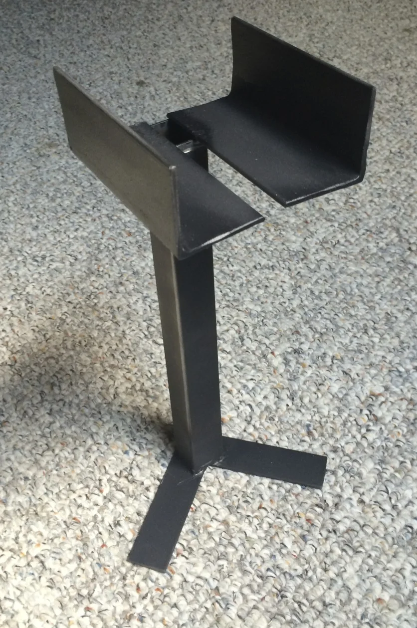 A final speaker stand from the front...