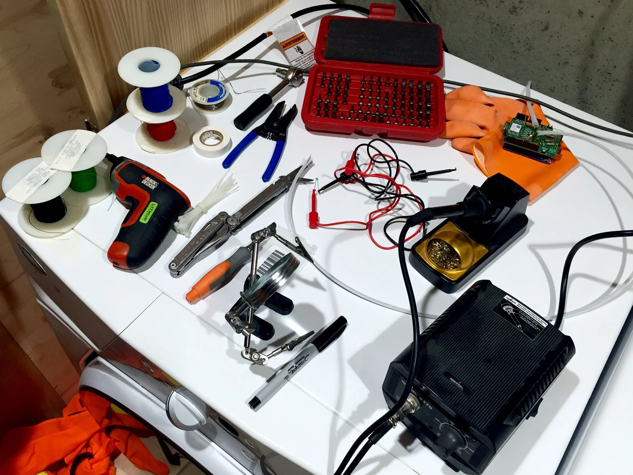 All the tools this project required.