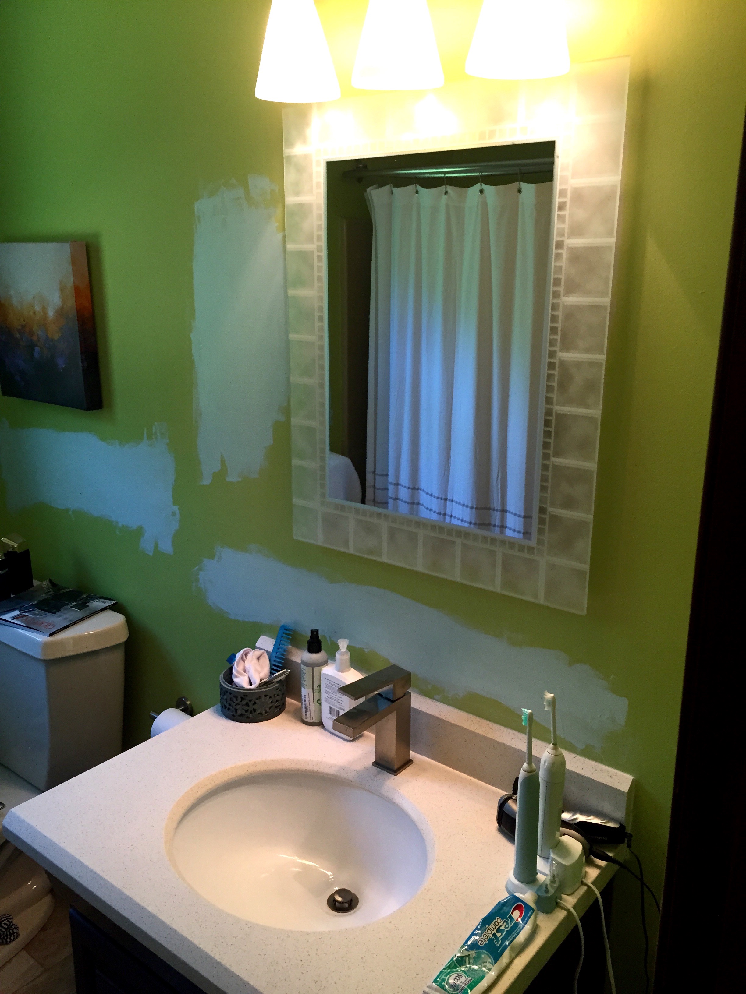 The original bathroom mirror.