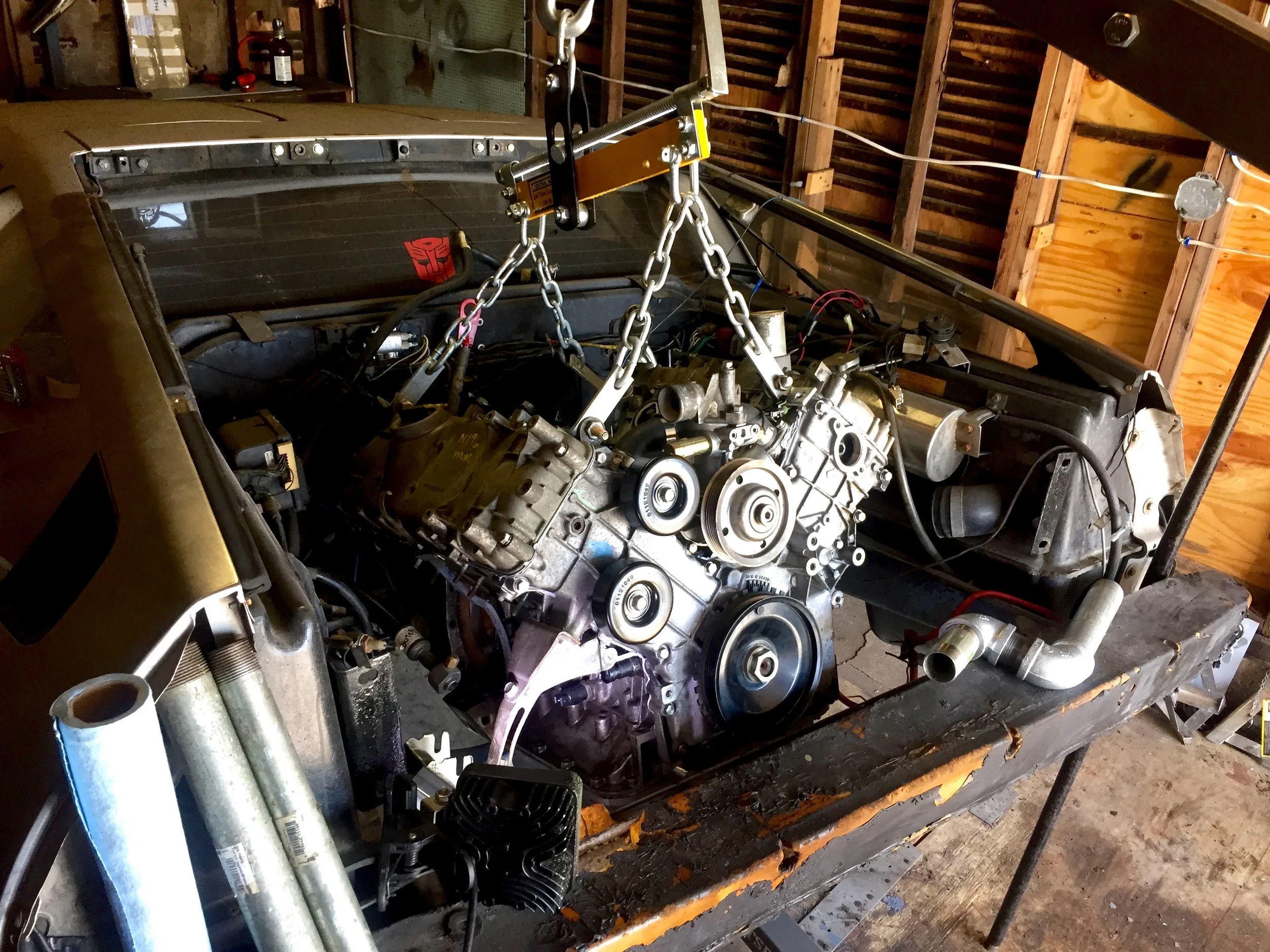 Reinstalling the Engine and Transmission