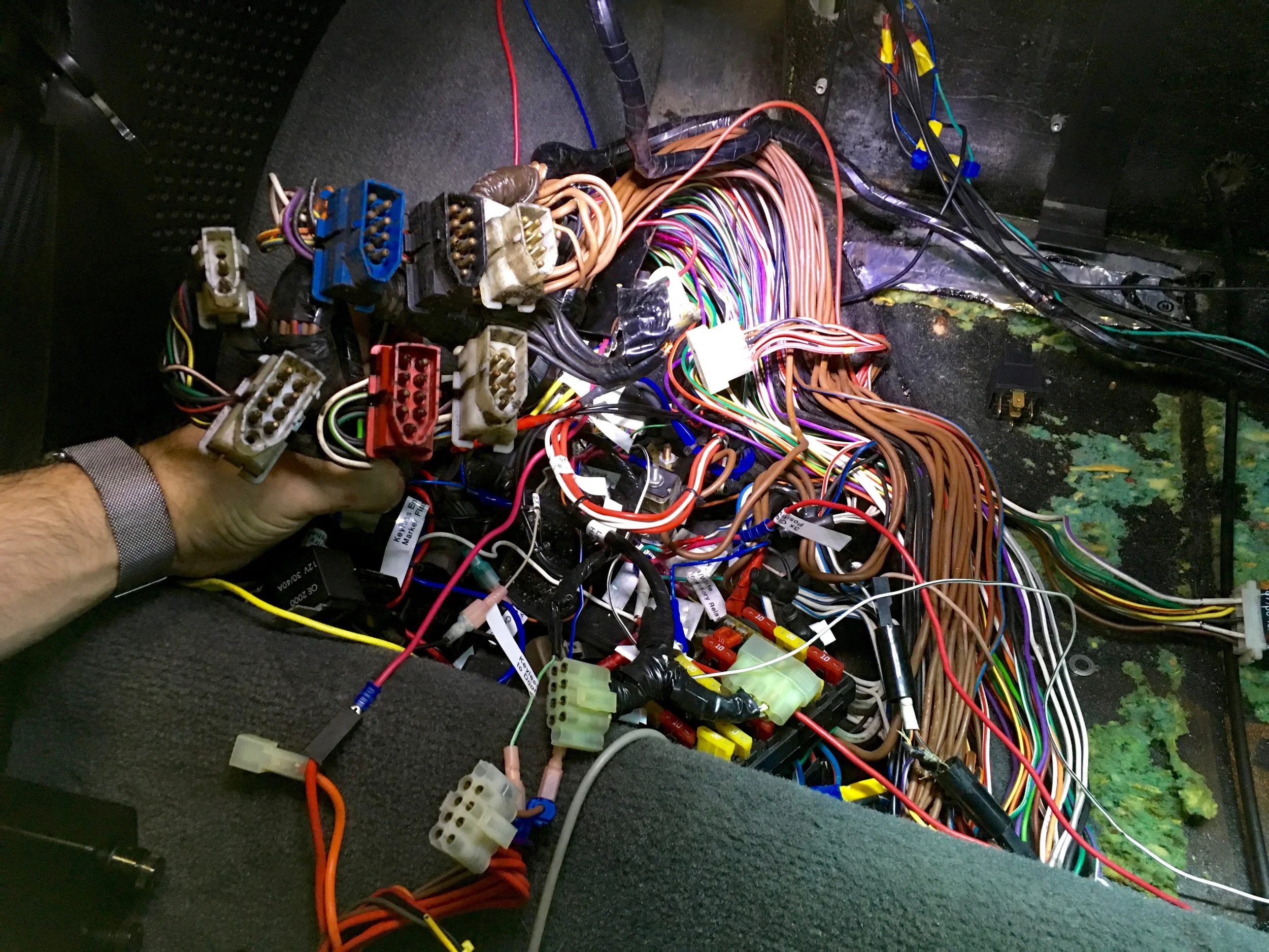 Spark Plugs and Removing Old Wiring