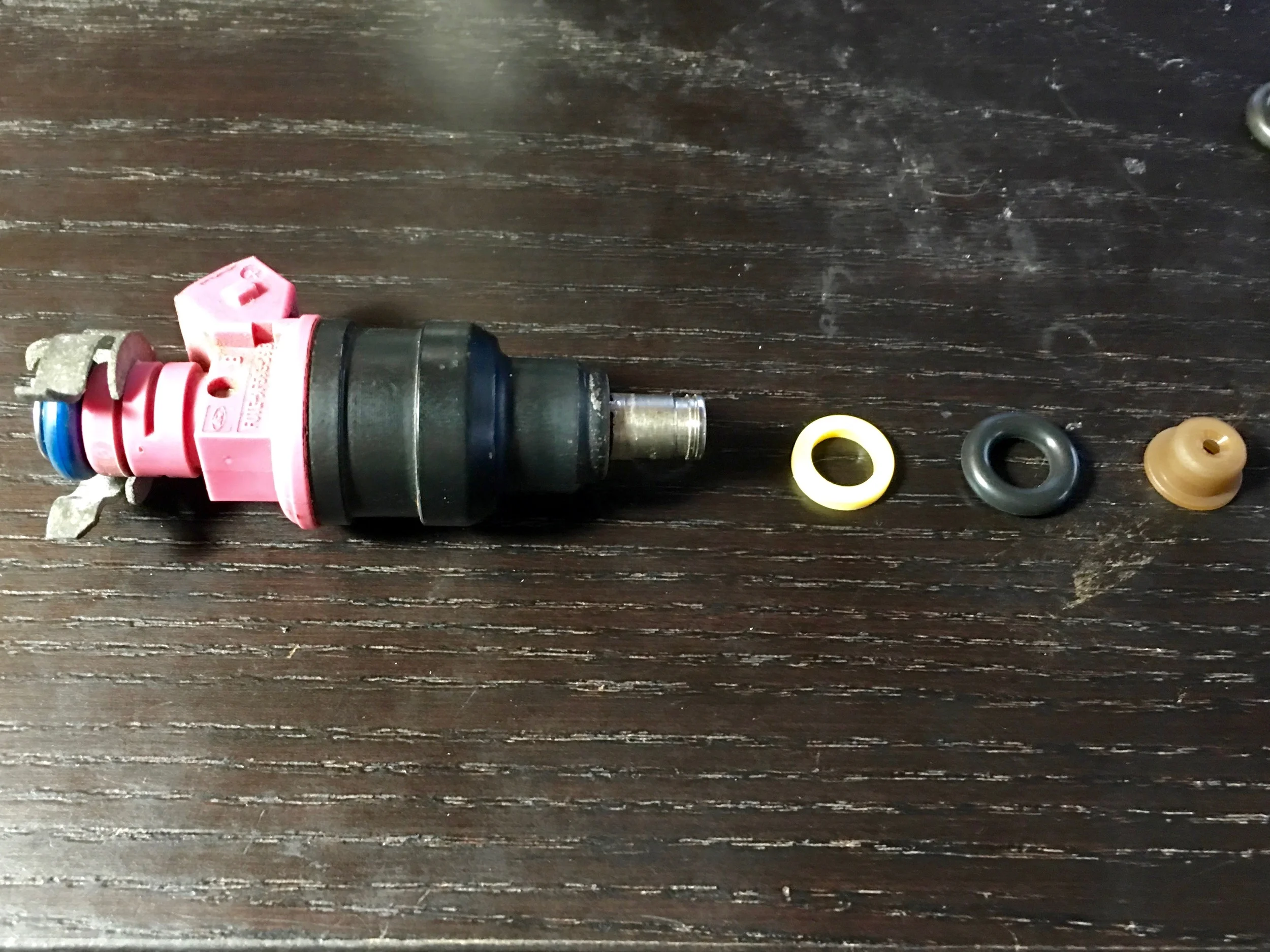 Ready to install the new spacer, O-ring and pintel.