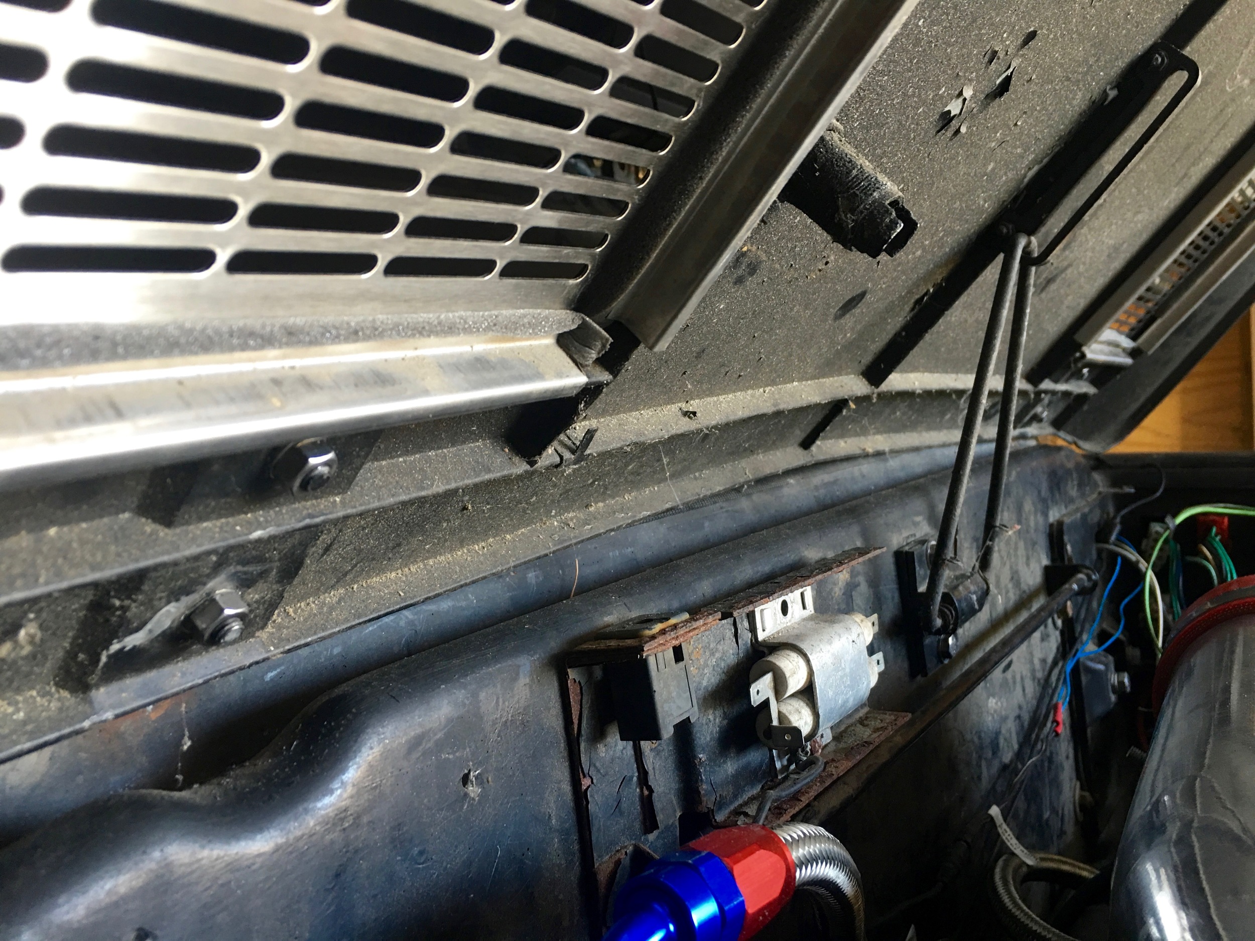 The final install of the engine cover.