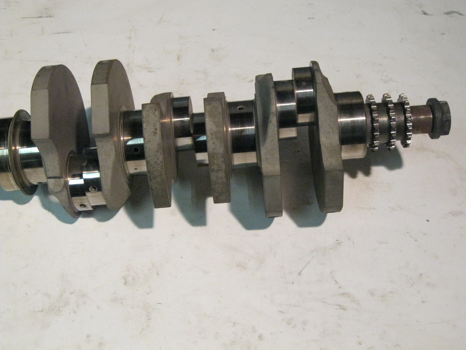 A 3.0L crank. Notice that he journals are split, thus allowing for even firing (photo from eBay).