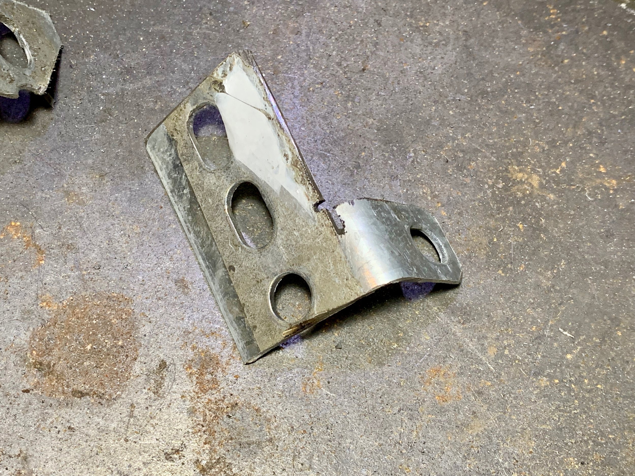 My bracket for the oil dipstick.