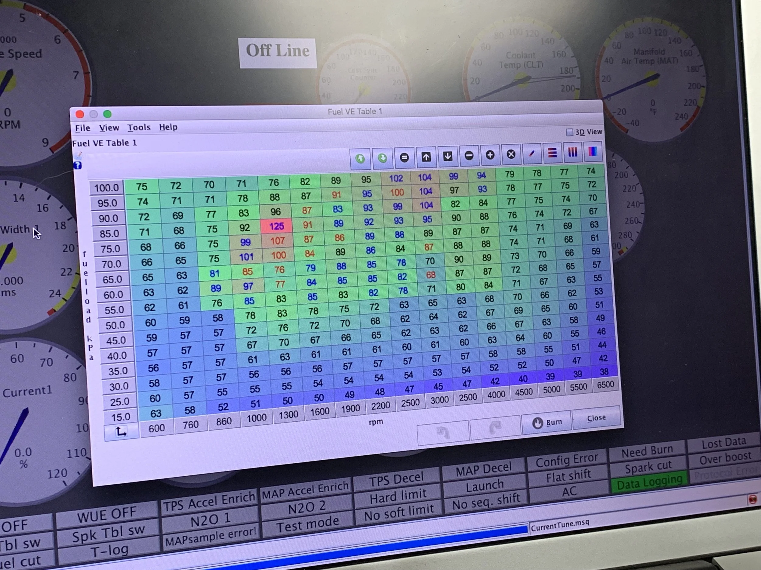 TunerStudio Settings and Tables — Joe's Projects