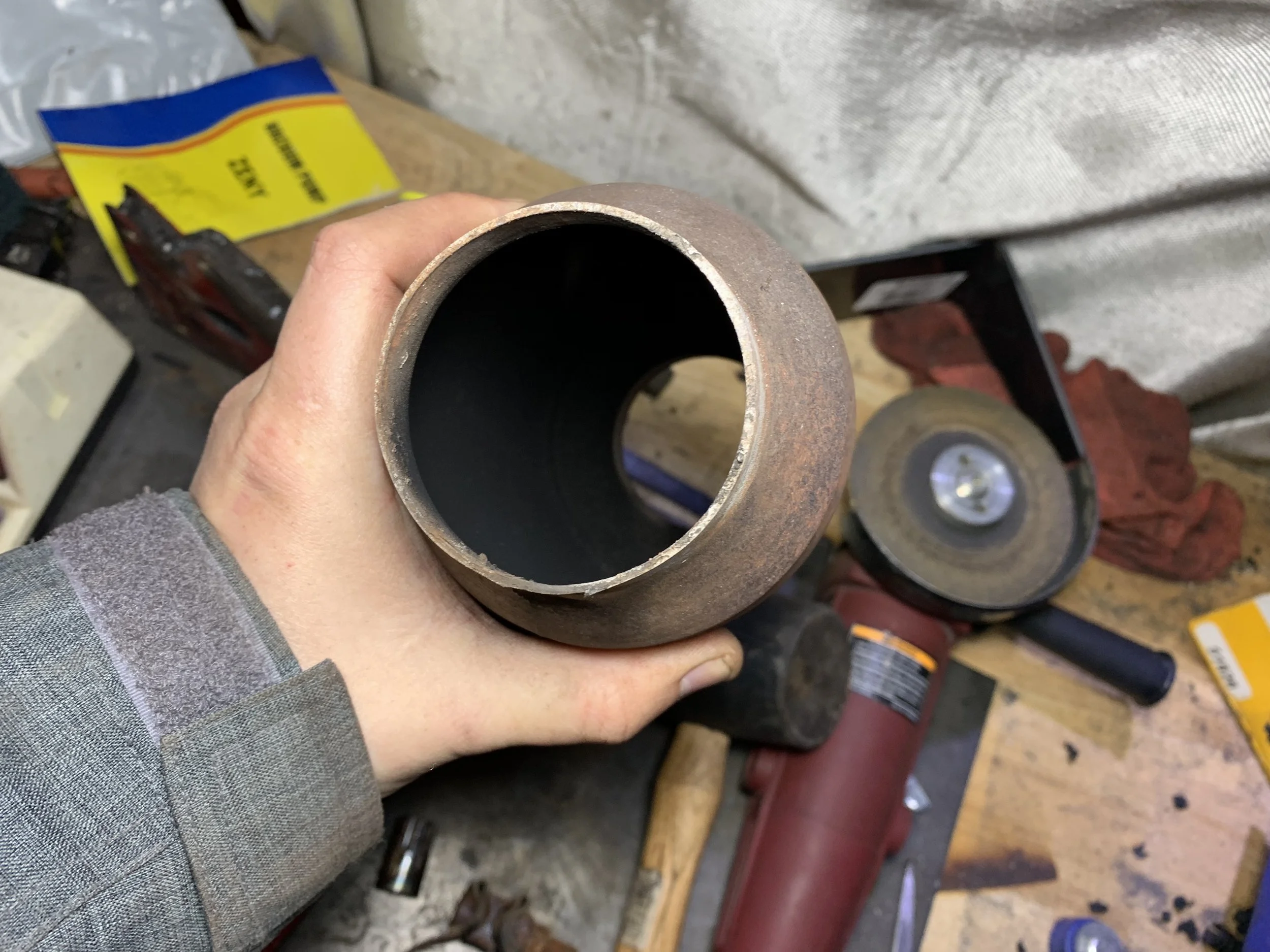 This used to be a catalytic converter. Now it’s just a pipe.
