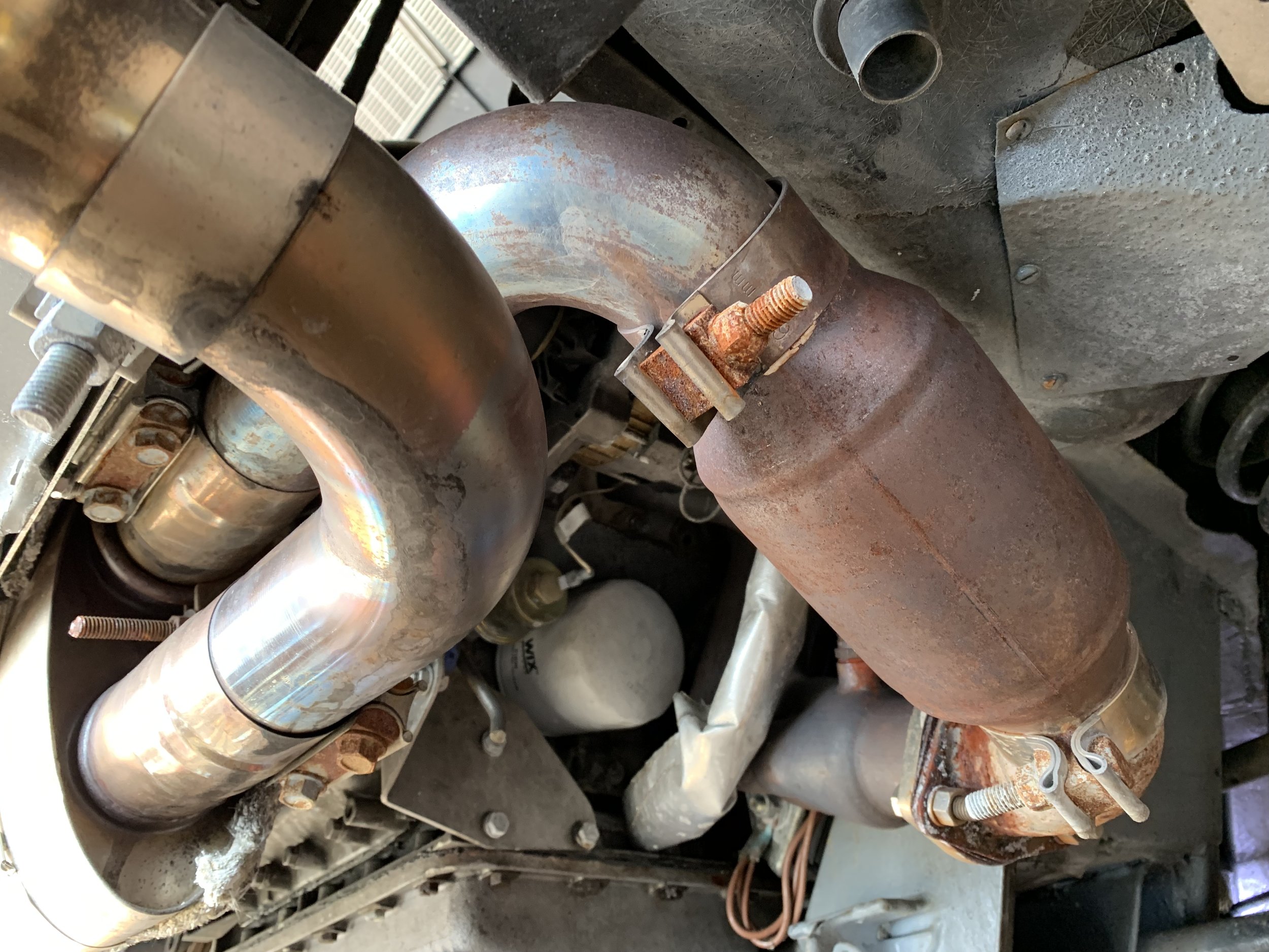 Surprisingly rapid rusting of the stainless steel components after only a month on the road.