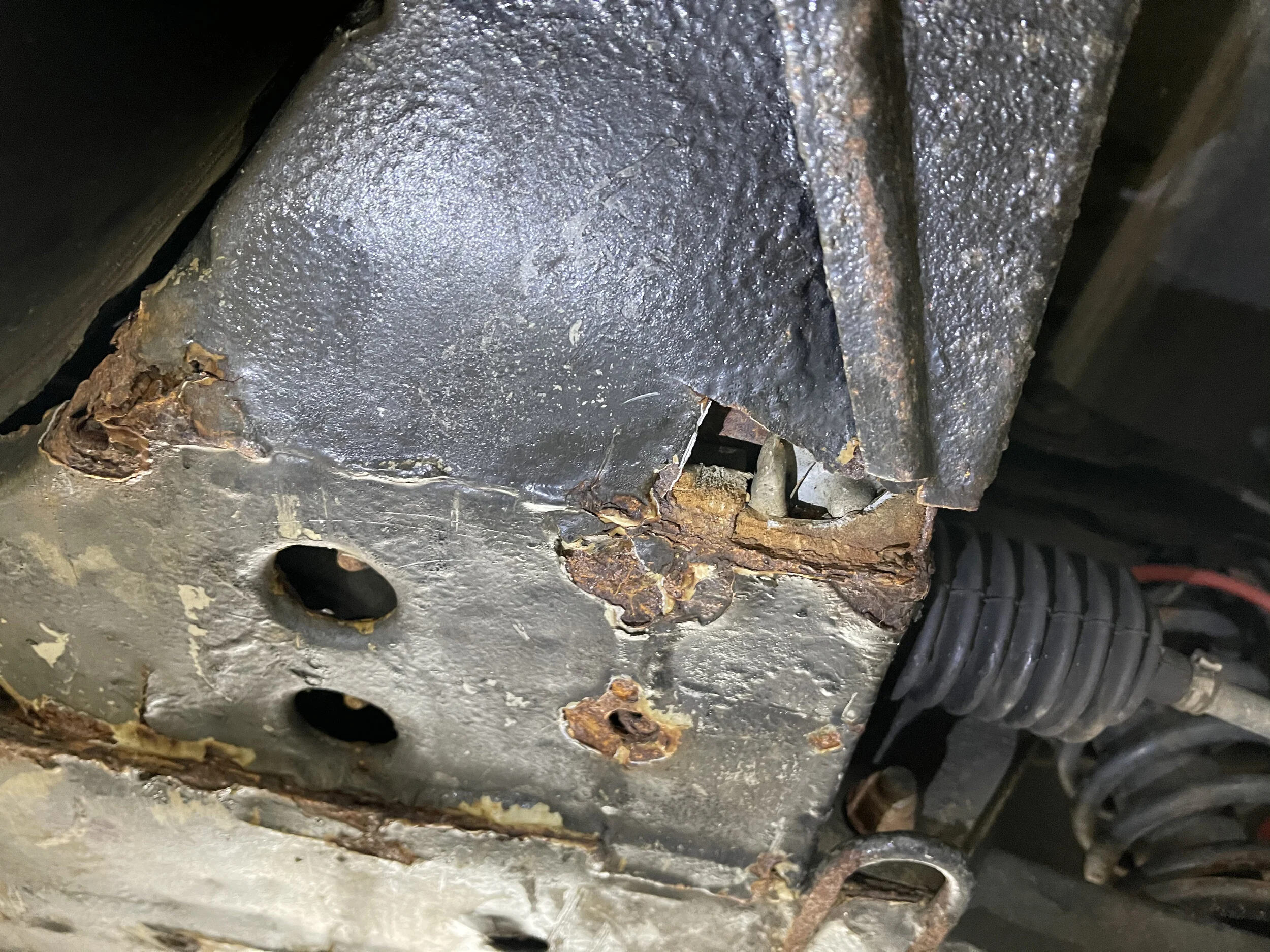 Rusted Front Frame Extension