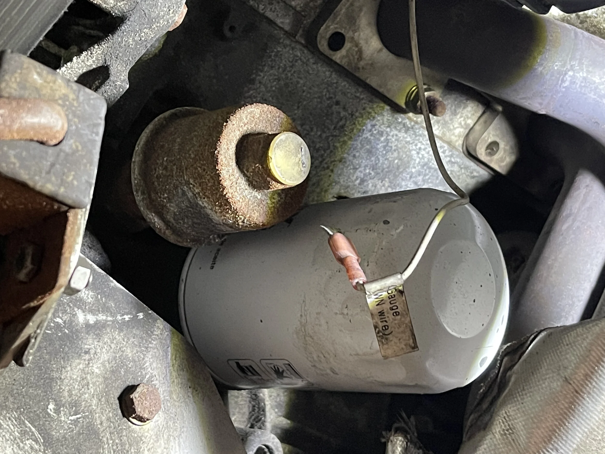Small Things:  Fuel Filter, Seat Belt Orientation and Oil Sender