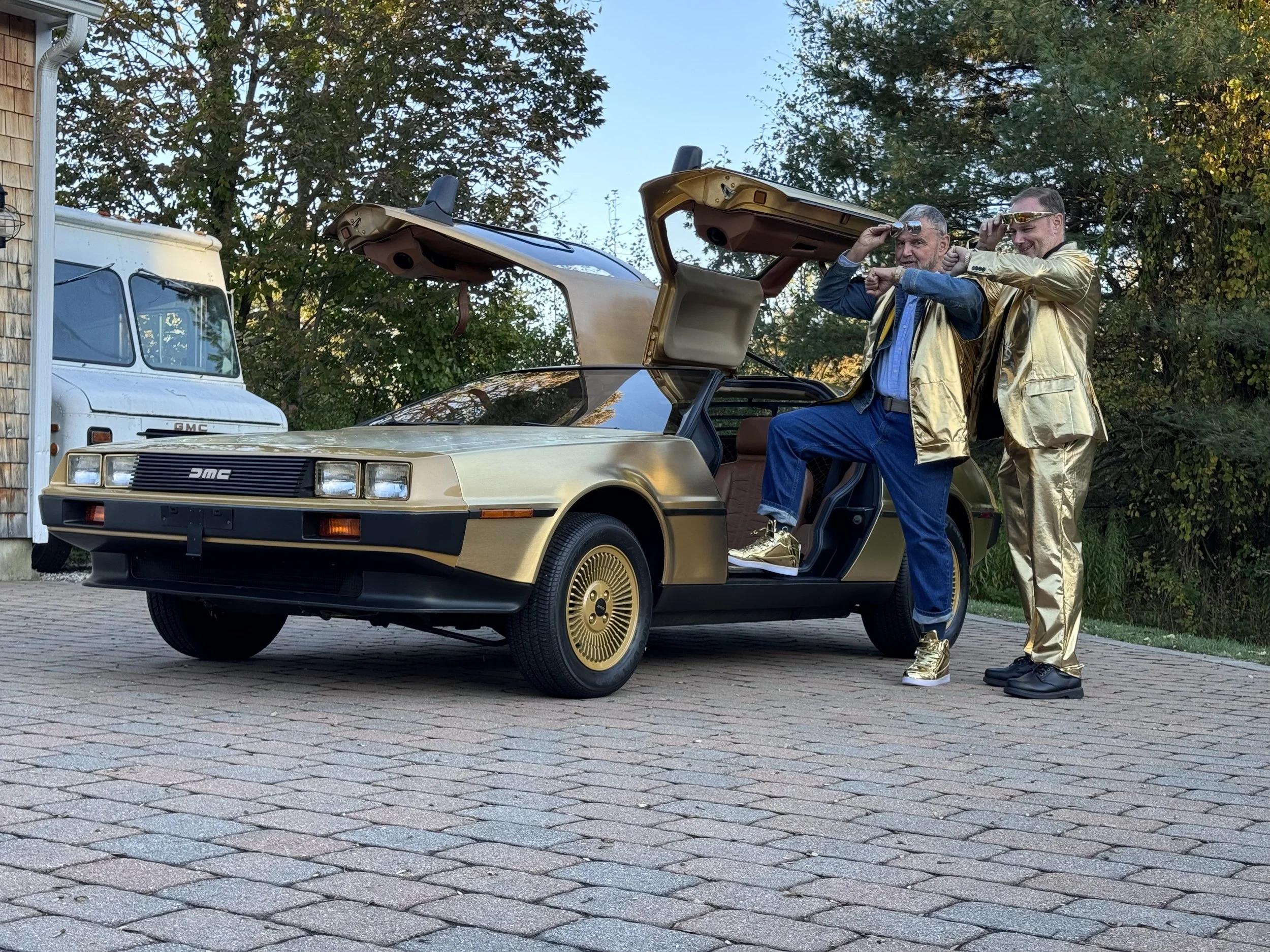 The Shea's Gold DeLorean