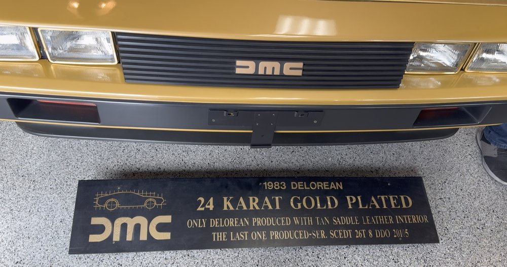 Gold DeLorean Info