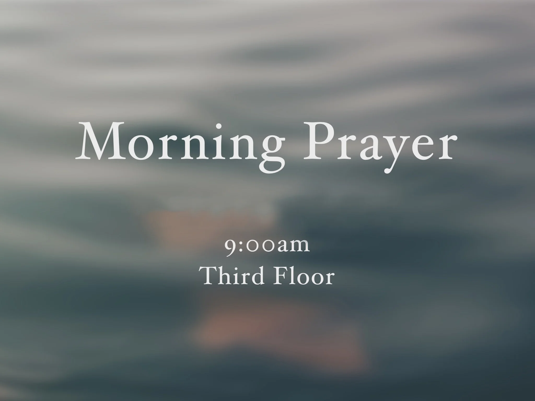 Morning Prayer