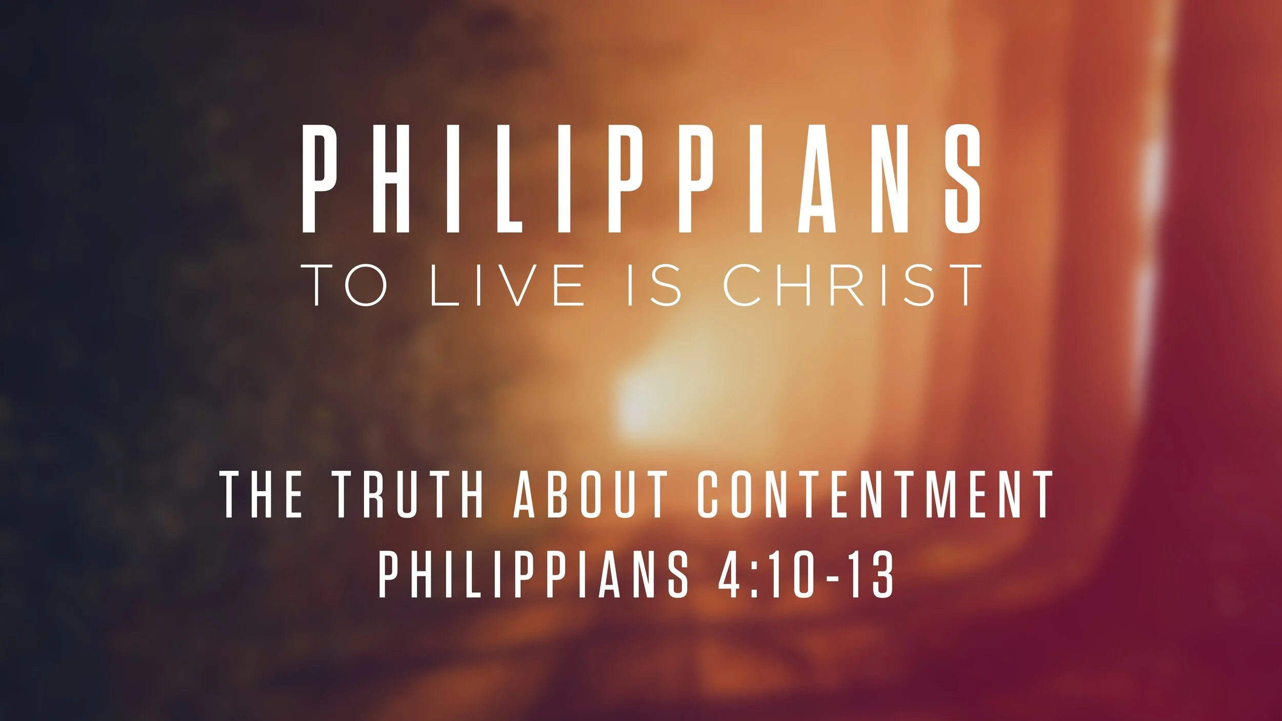The Truth About Contentment