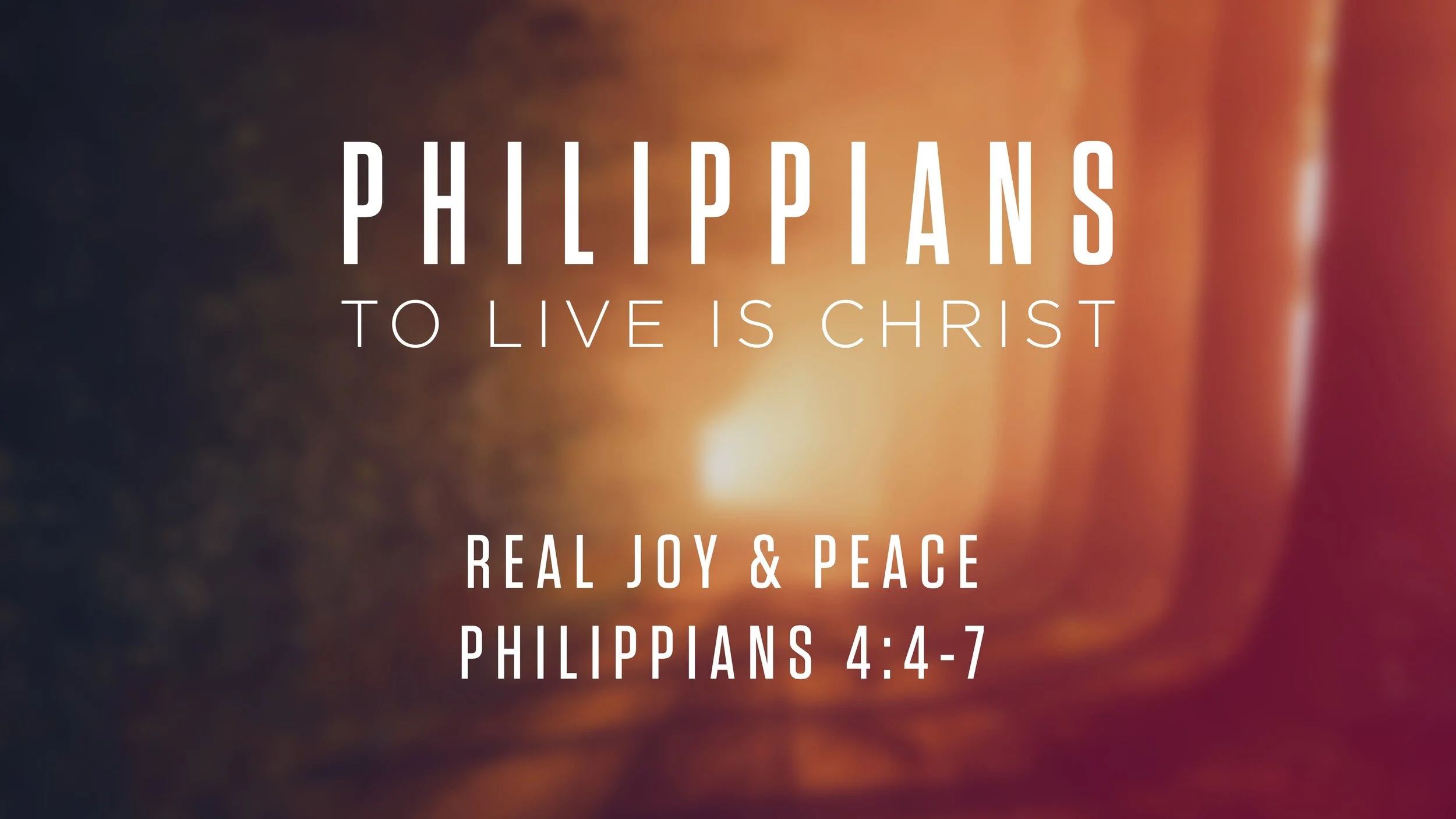 Real Joy &amp; Peace