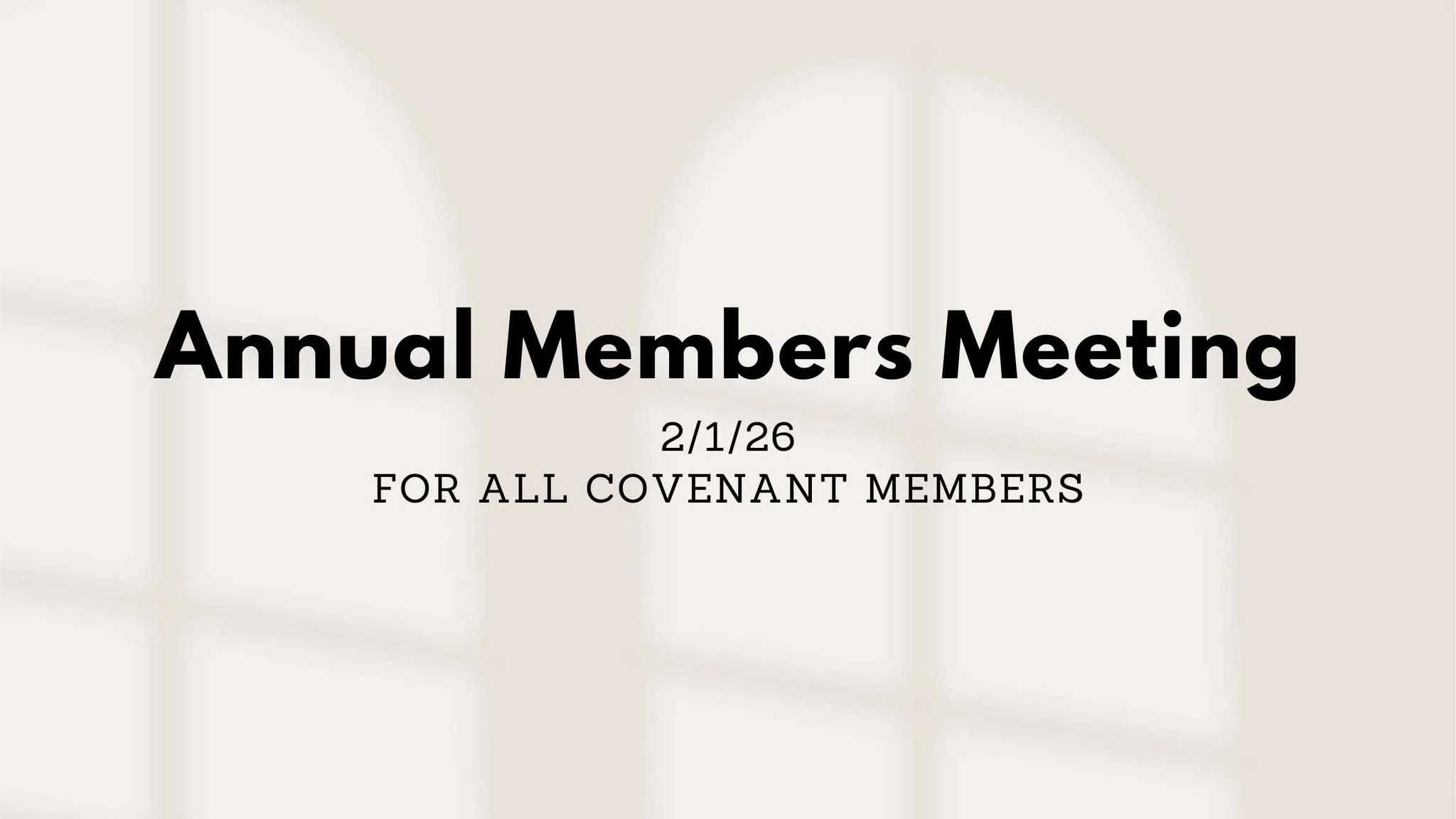 Members Meeting