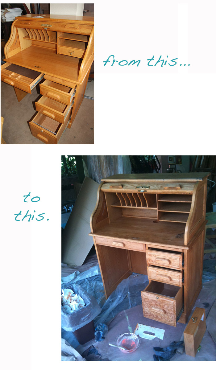 From Antique To Chic Roll Top Desk Diy Juvenile Hall Design