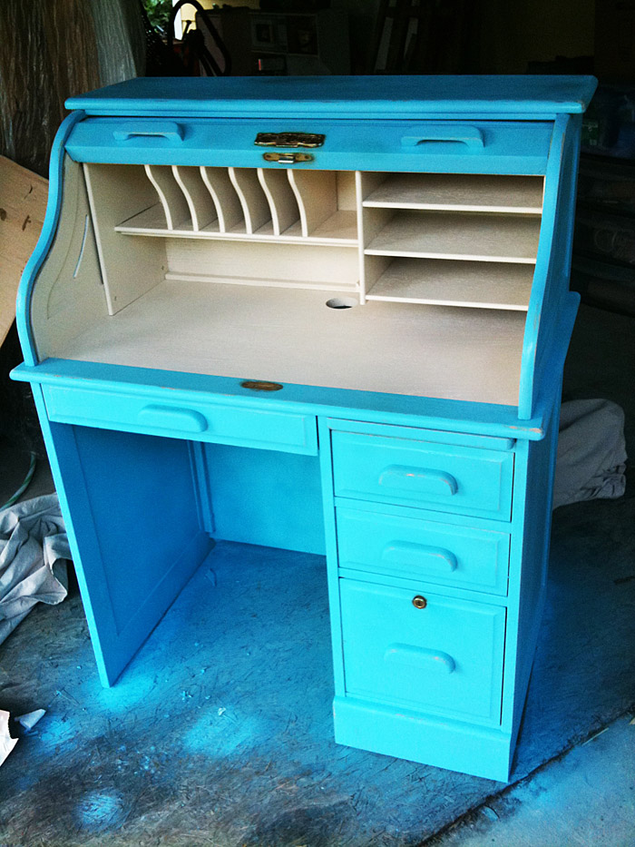 Antique To Chic Roll Top Desk Diy, How To Refinish A Roll Top Desk