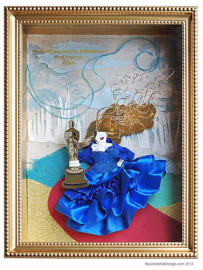 Shadow box for Brenda Chapman winning an Oscar.