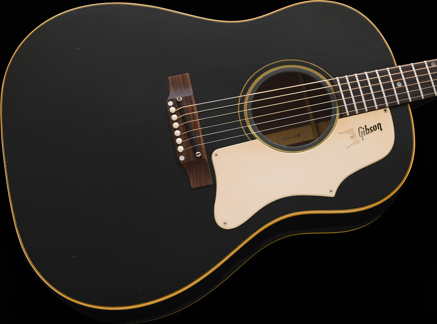 1968 Gibson J-45, EBONY — Elite Guitars