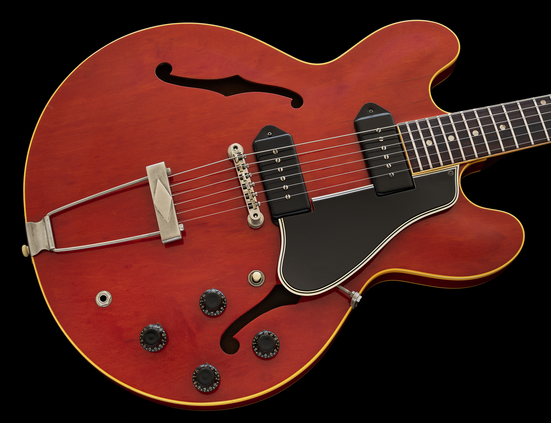 1960 ES-330TD CHERRY, HAND-STAINED, 1 of only 98 SHIPPED
