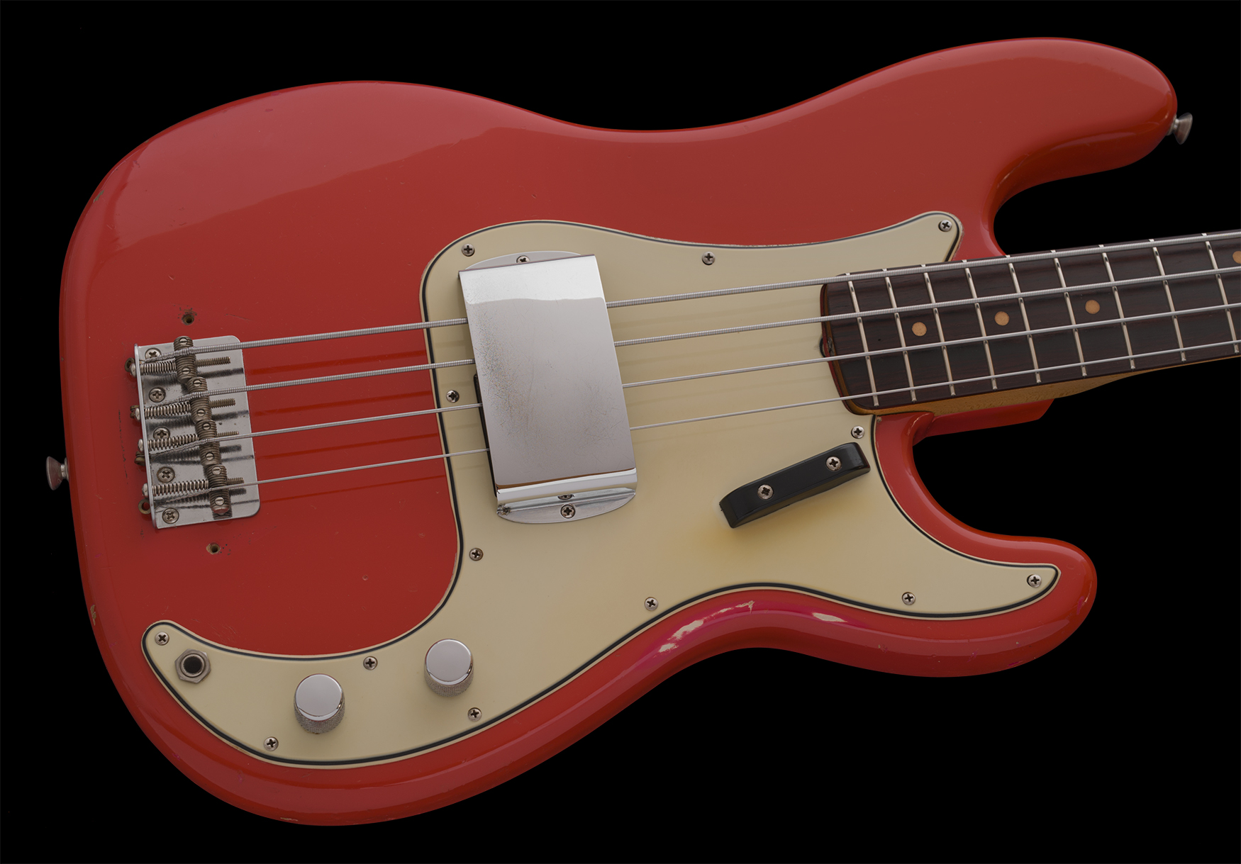 1964 Precision Bass, Fiesta Red, Duco Finish