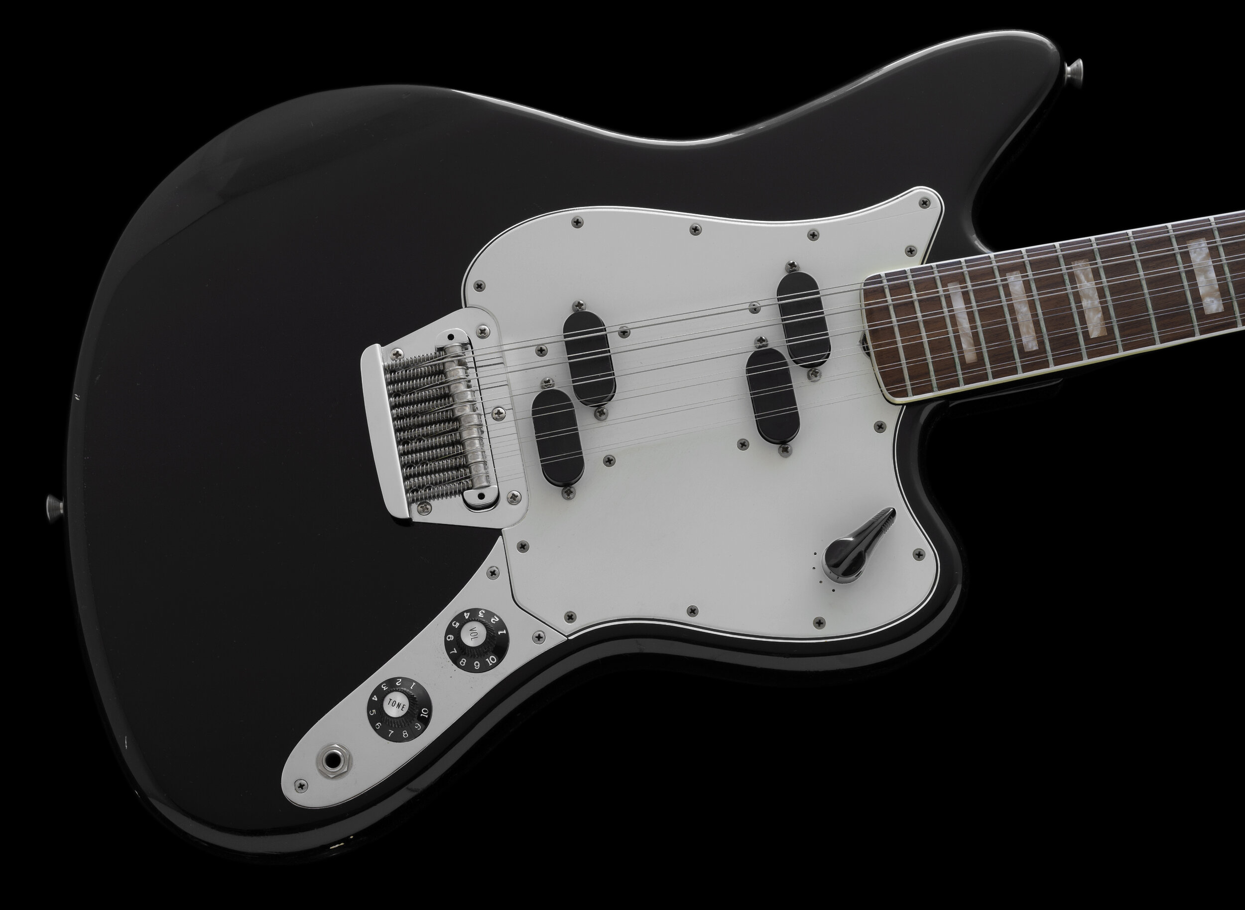 1966 Fender Xii, Duco Black, Matching Head, Block Inlay