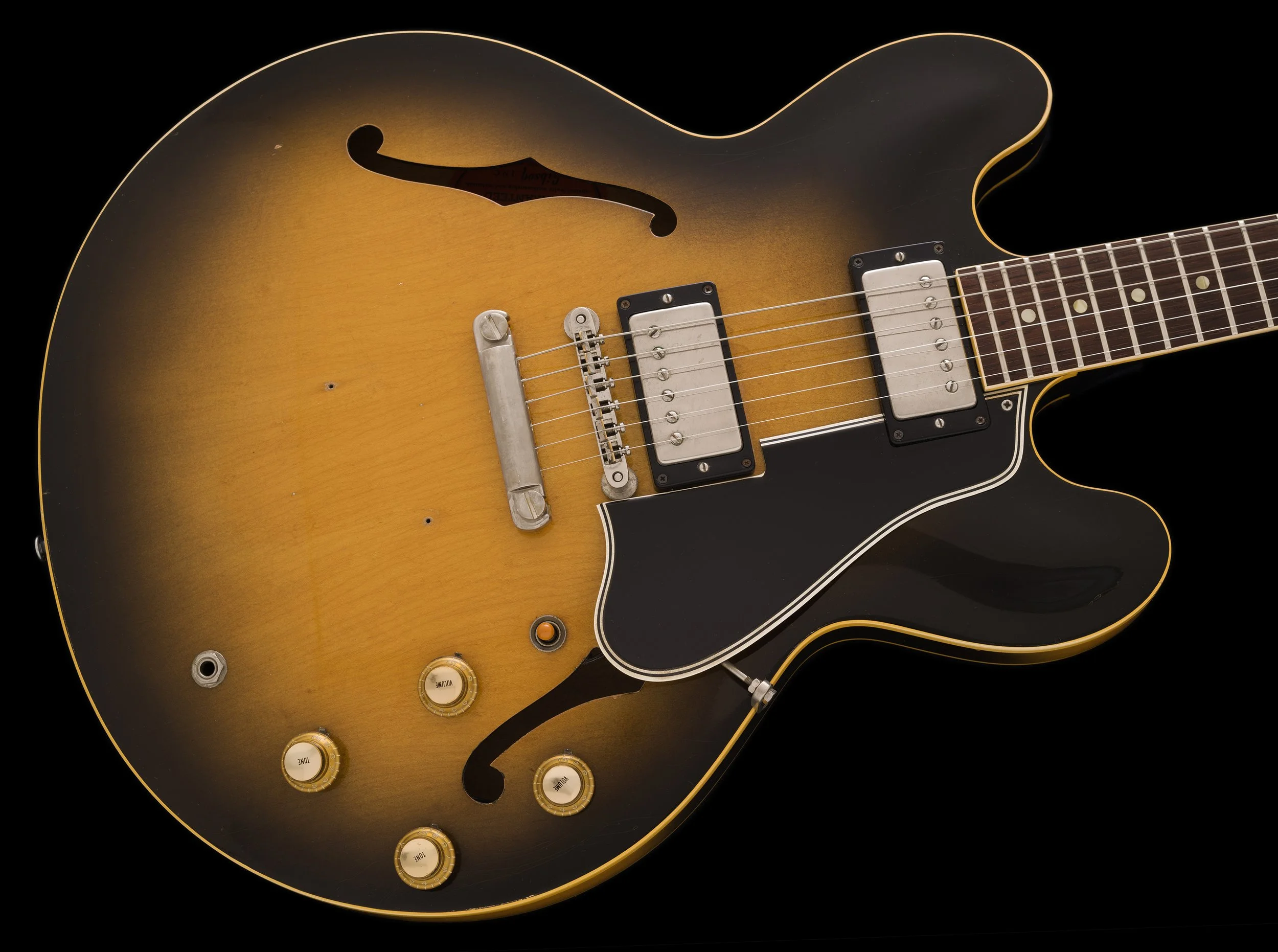 1960 ES-335TD in a seldom seen ARGENTINE GRAY Sunburst finish