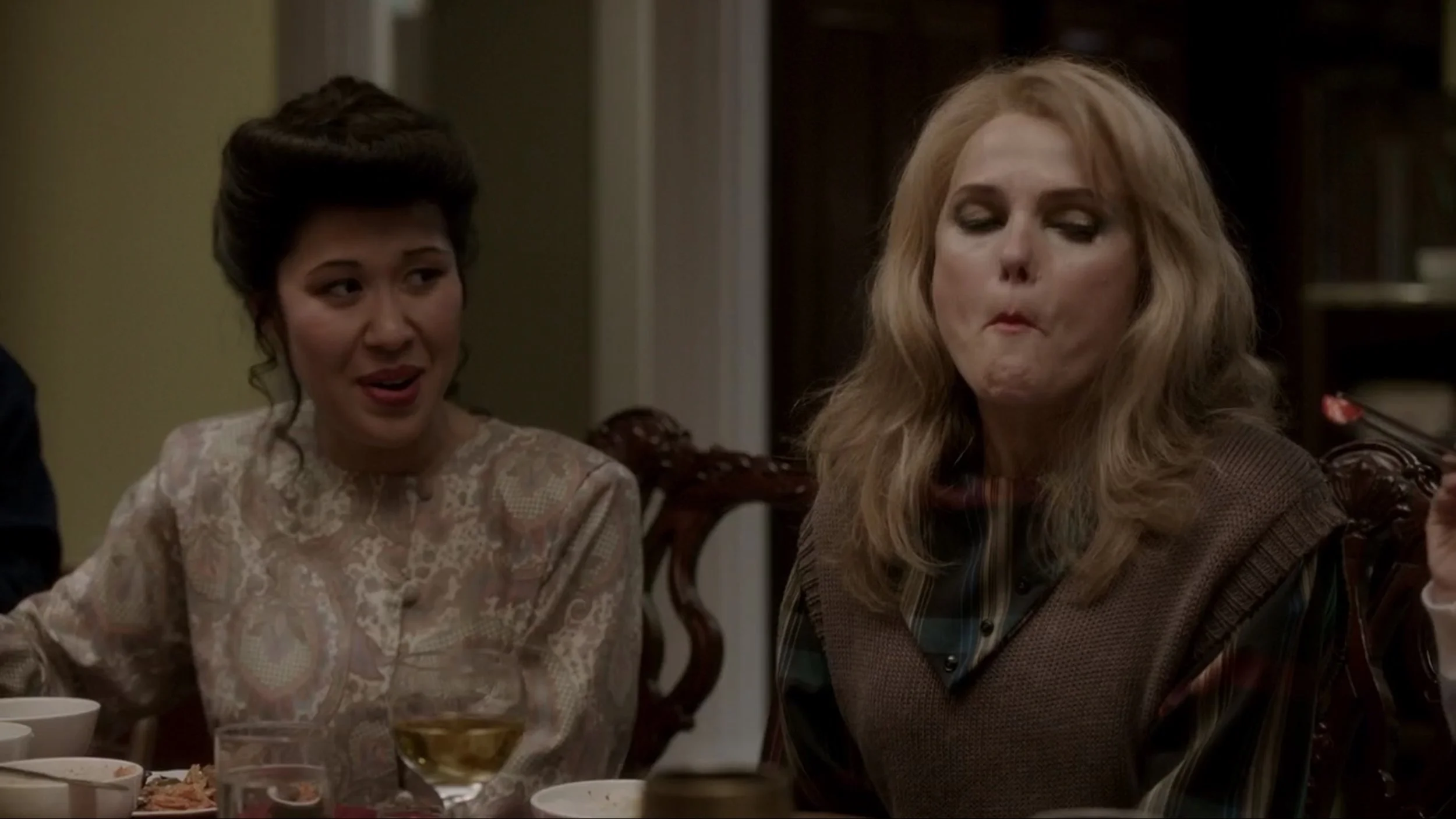 Gratuitous still of spicy food reaction, but this still was too weird not to share.