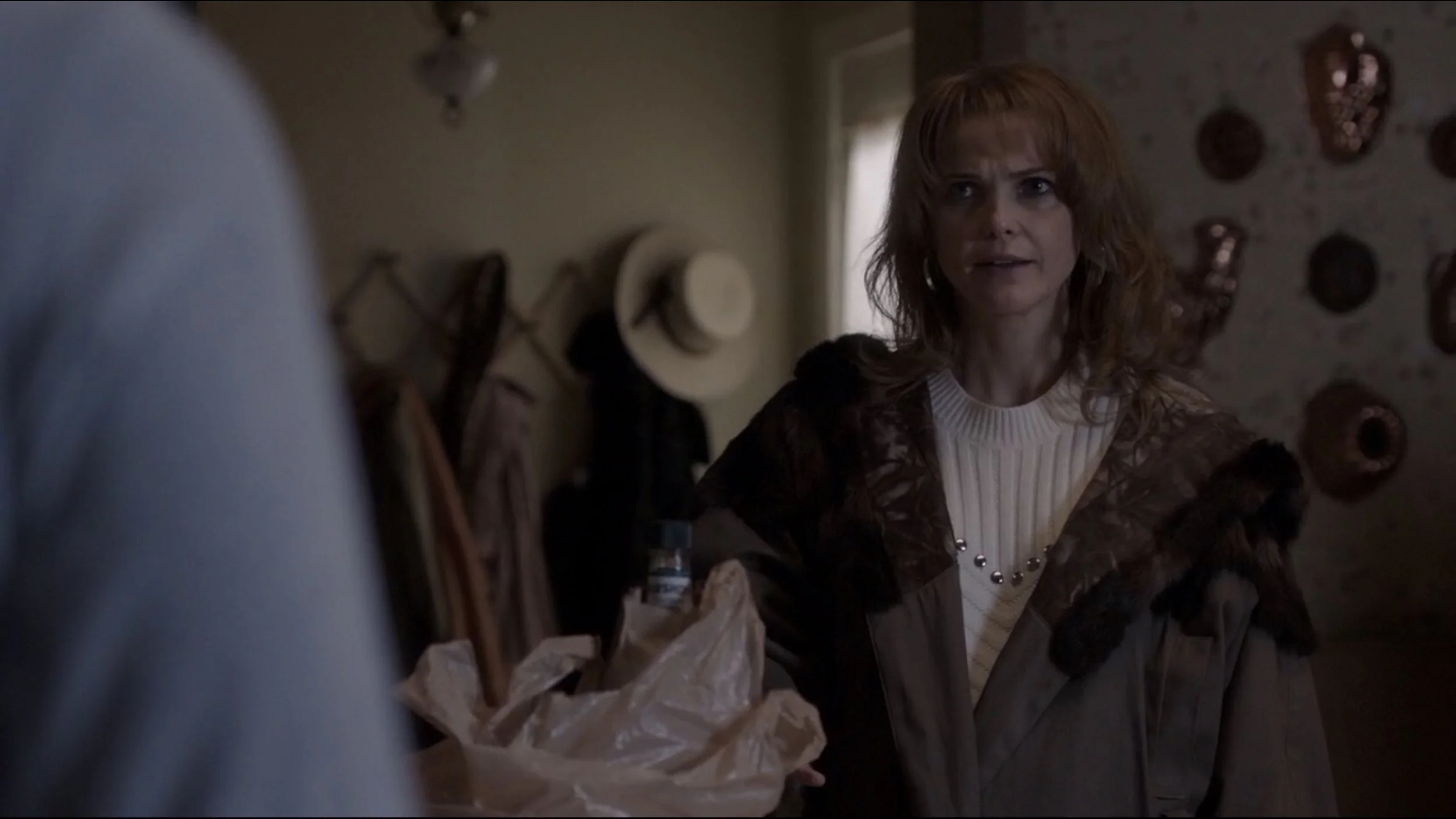 Elizabeth is not happy about someone falling off the wagon