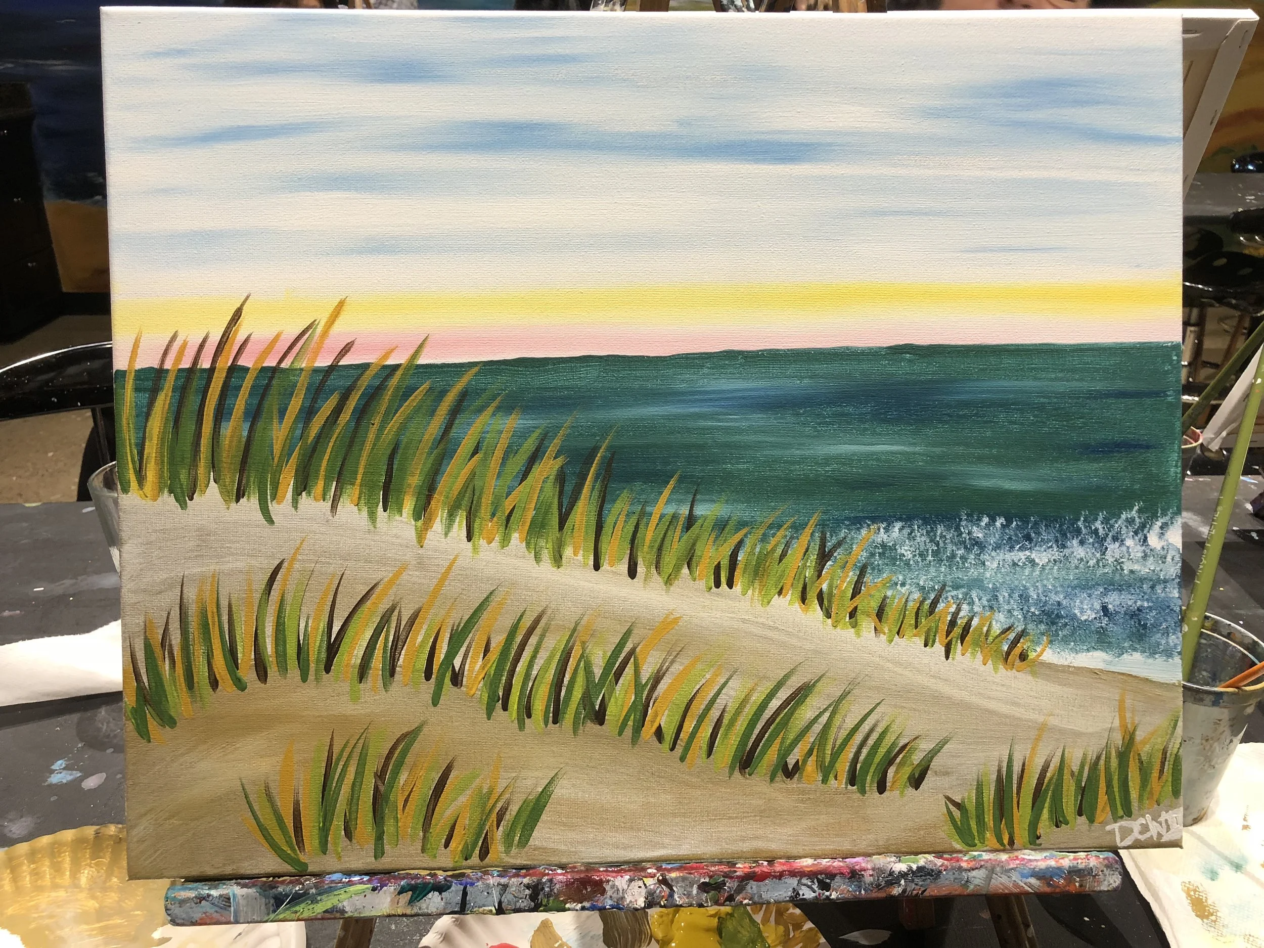 Dad made this at one of those drink and paint workshops.