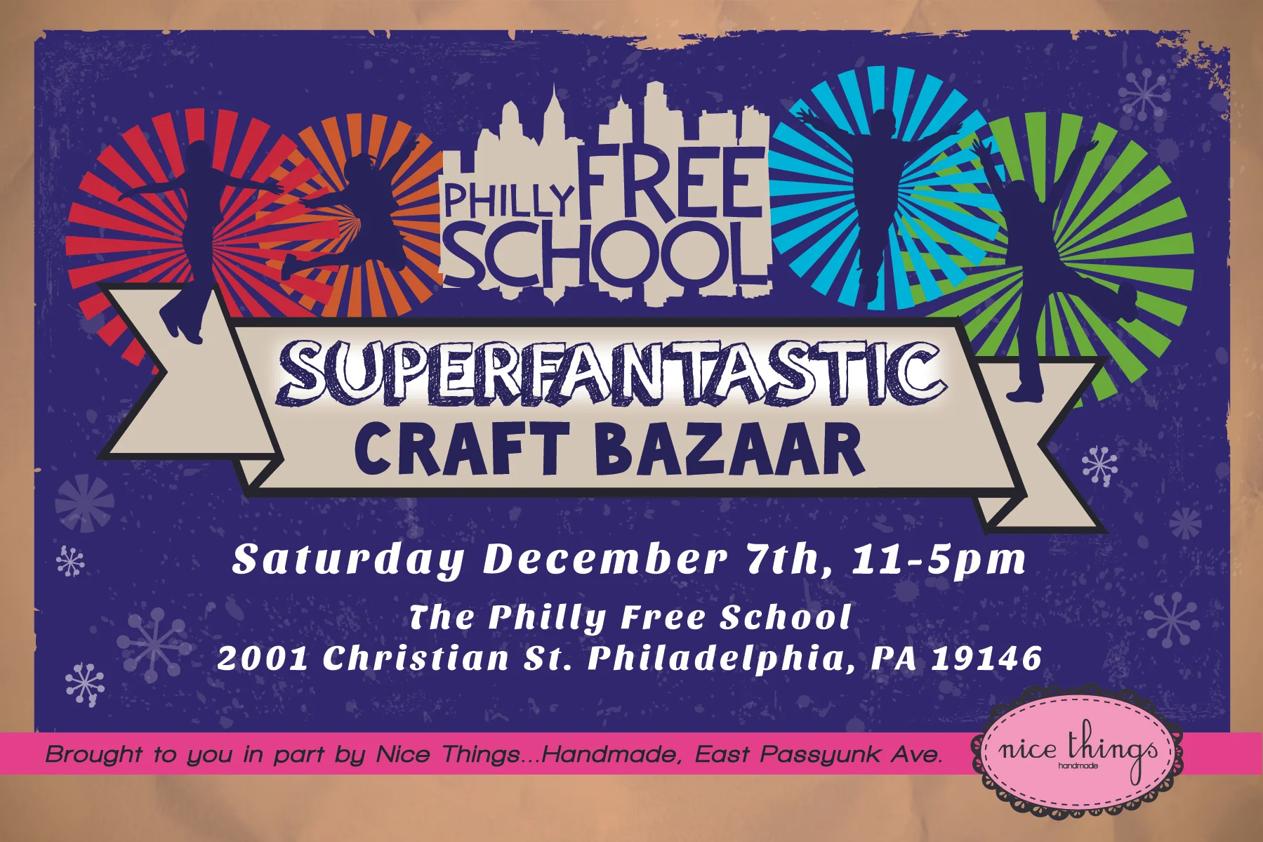 Philly Free School and Nice Things Handmade Present Holiday Shopping at Superfantastic Craft Bazaar