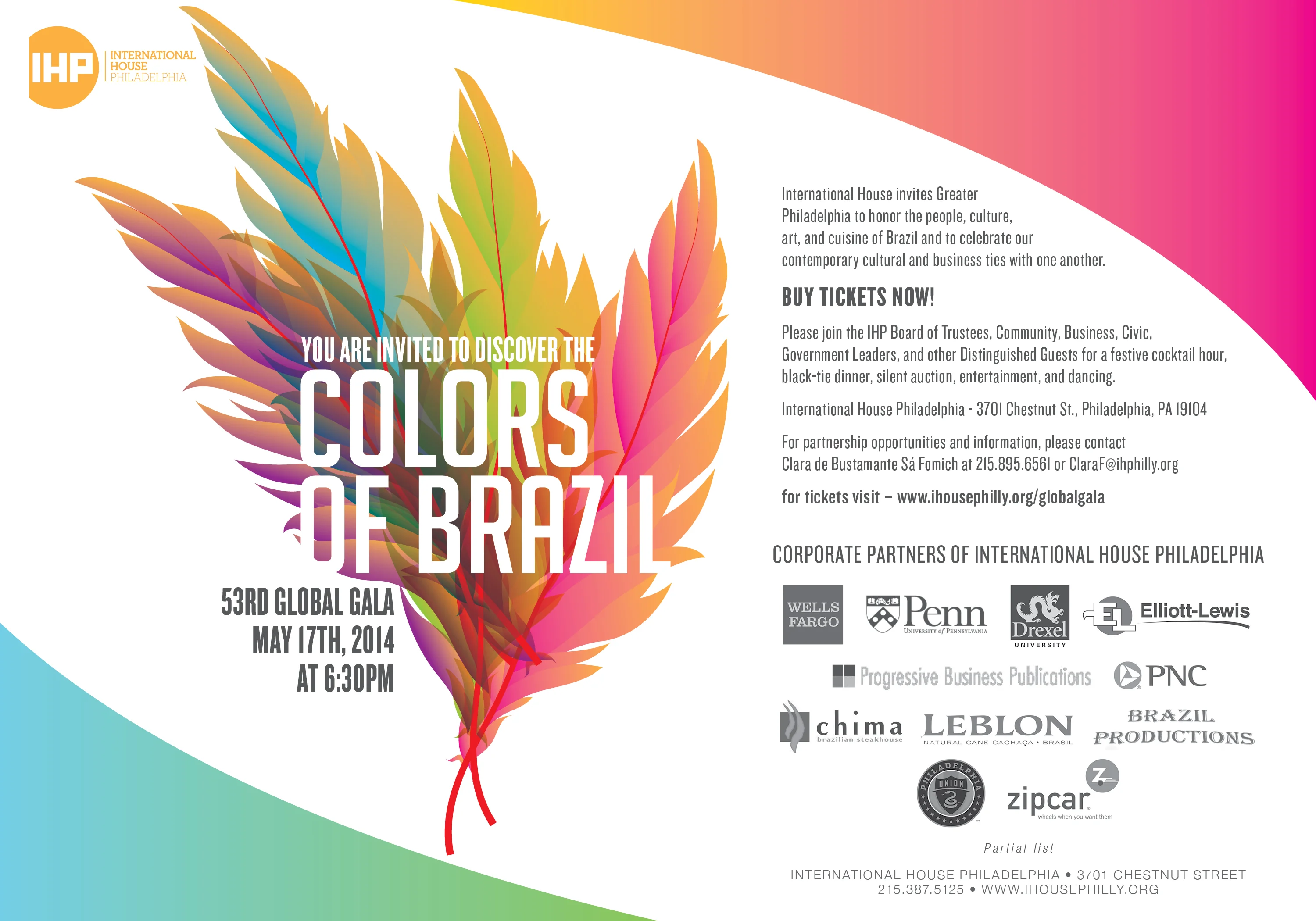 International House Philadelphia Celebrates the Colors of Brazil During 53rd Global Gala, Art Show and Brazilian BBQ