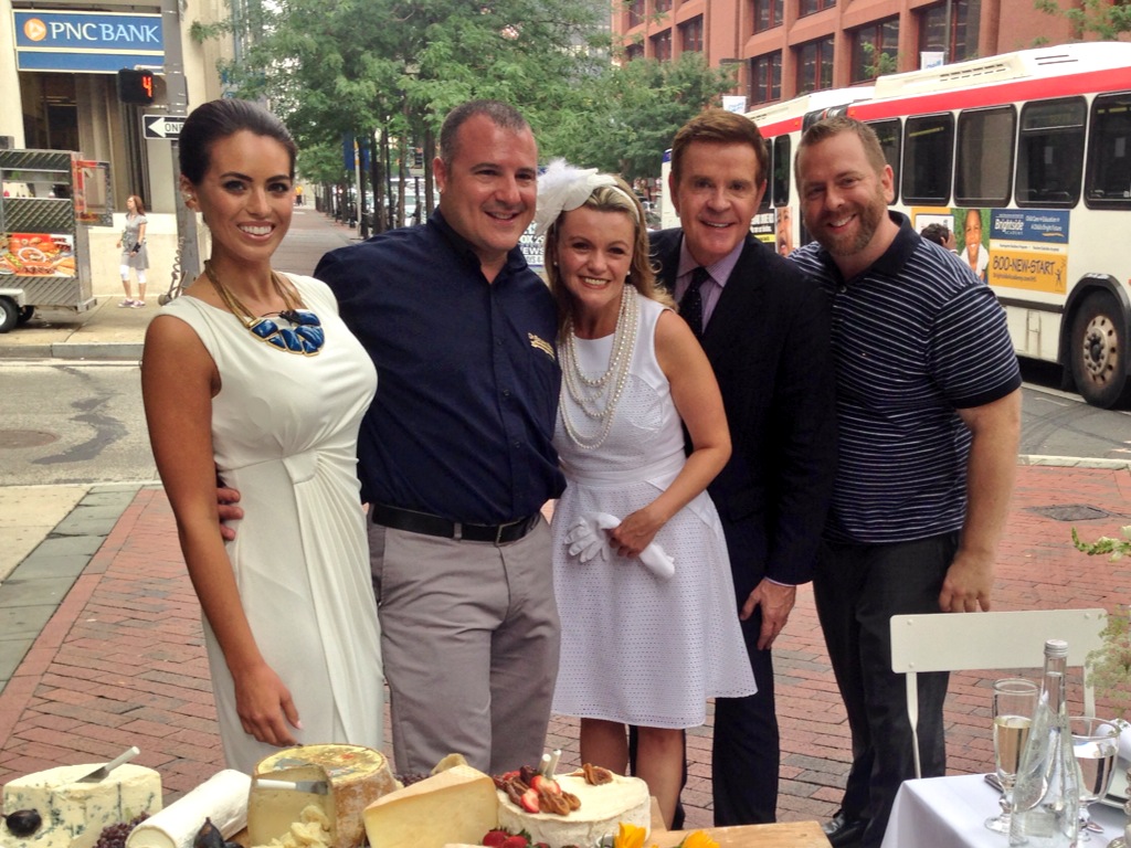 Diner en Blanc, Philadelphia, PR, TV Shoot, Fox 29, Good Day Philadelphia, Mike Jerrick