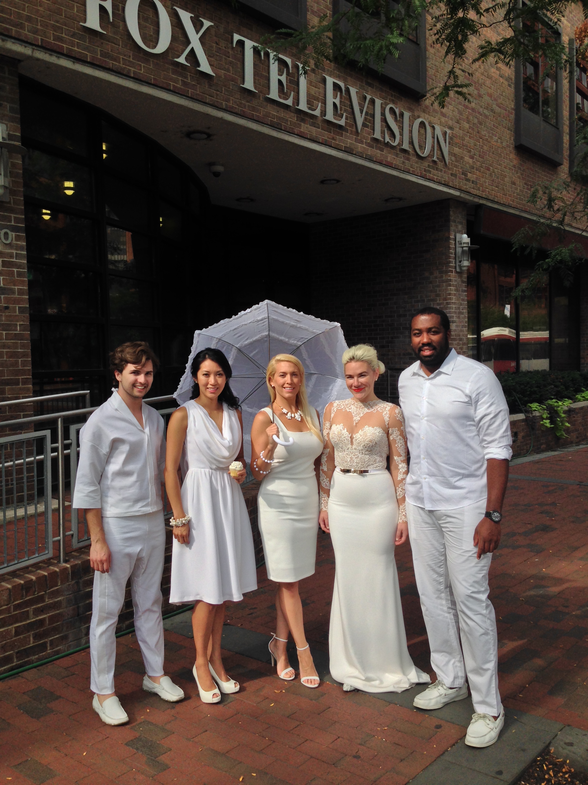 Diner en Blanc, Philadelphia, PR, TV Shoot, Fox 29, Good Day Philadelphia