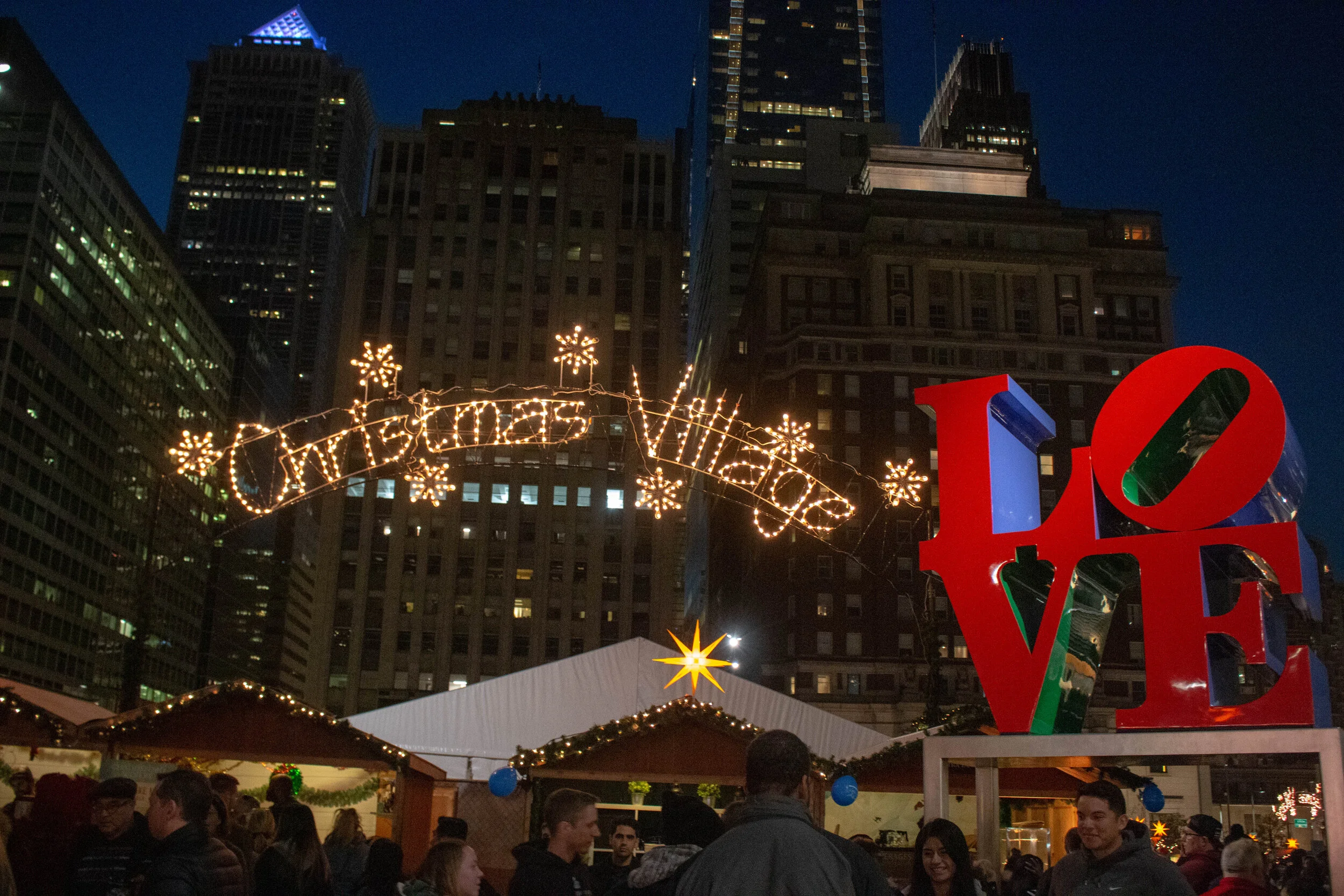 Christmas Village, Socially Distanced, Philadelphia