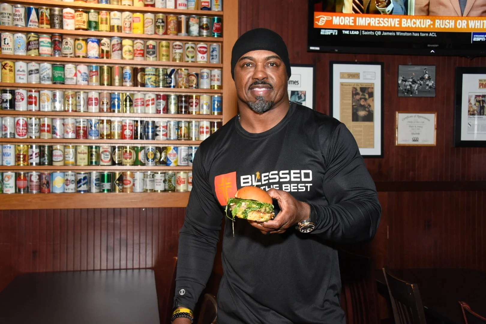 Chickie's and Pete's Teams Up with Eagles Legend Brian Dawkins on New Burger 