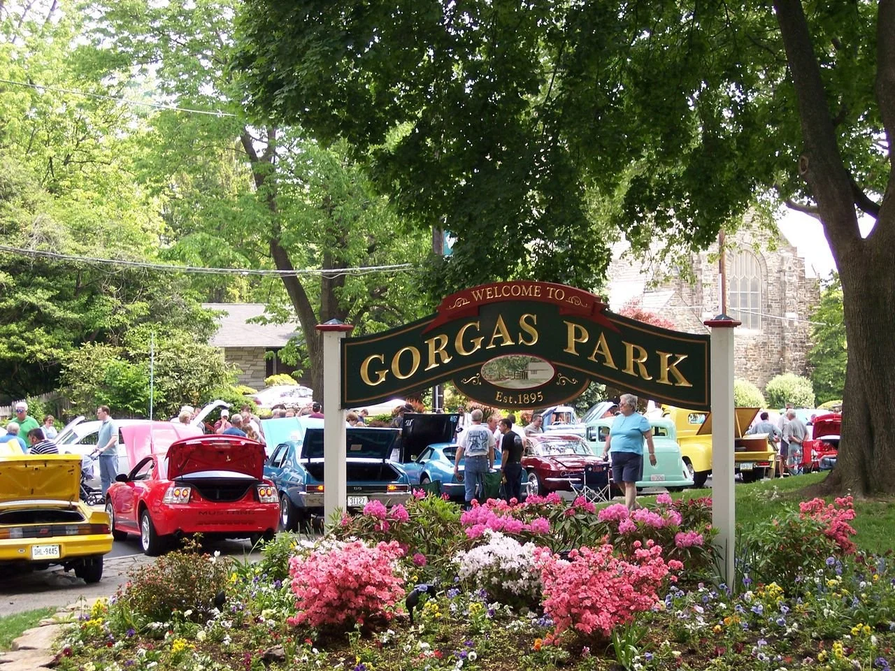 Antique cars at the Roxborough Spring Fest and Rockin' the Ridge Car Show
