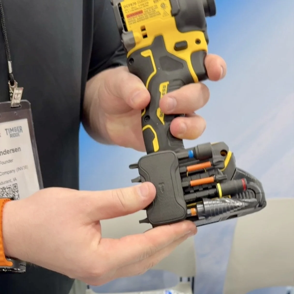 Drill Battery Attachment
