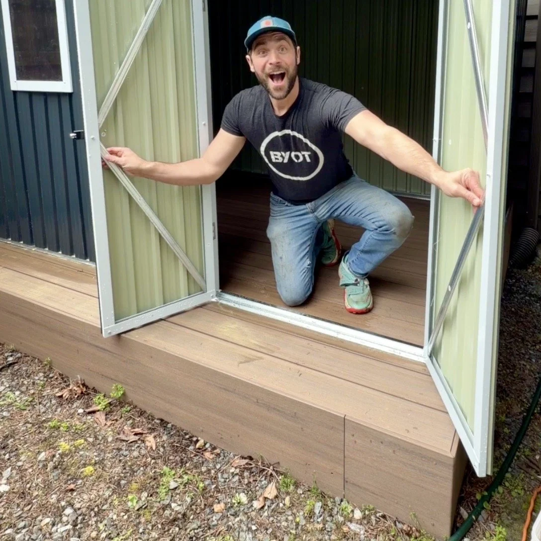 Low Profile Deck With Shed 