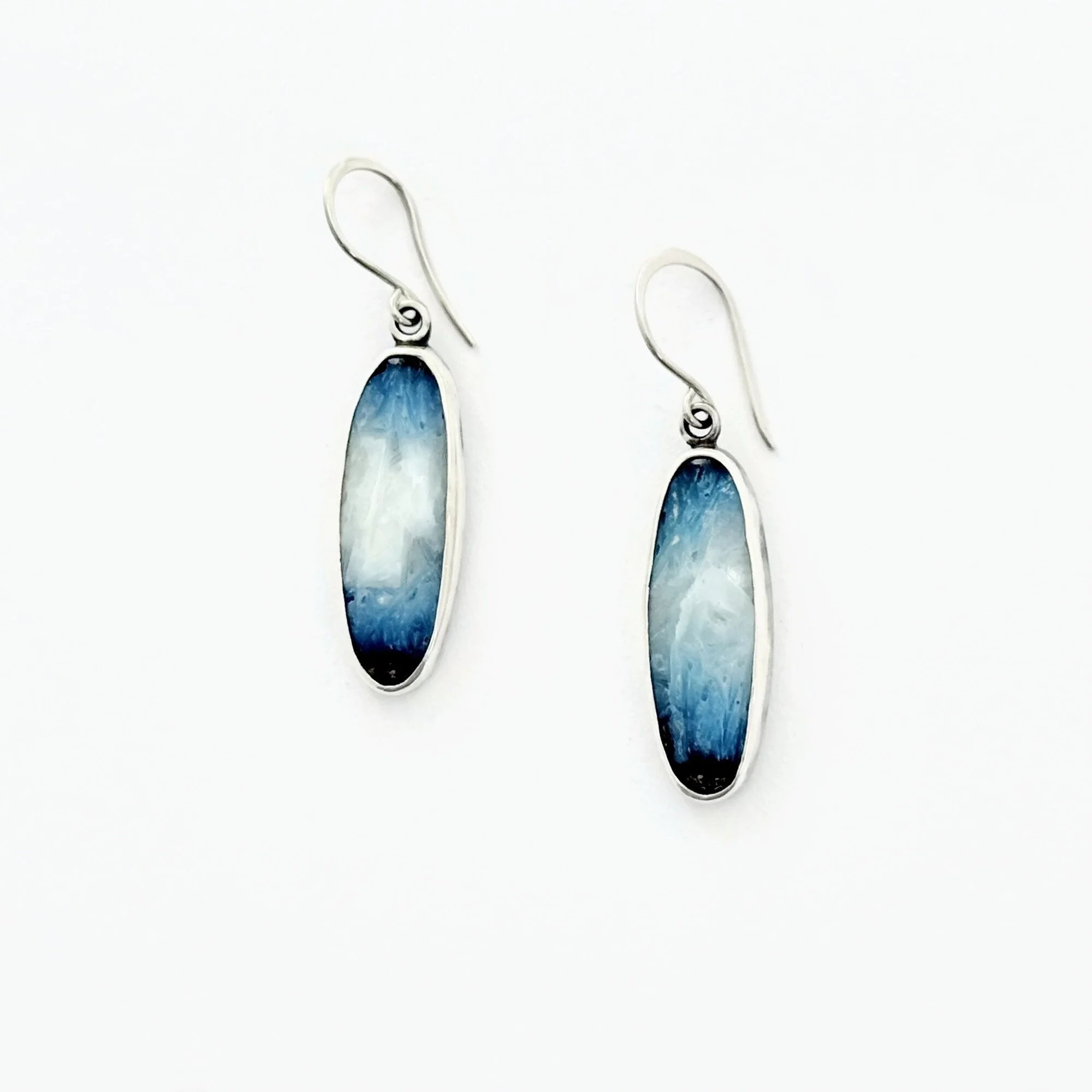 Glacierite Earrings with Oceanscape design