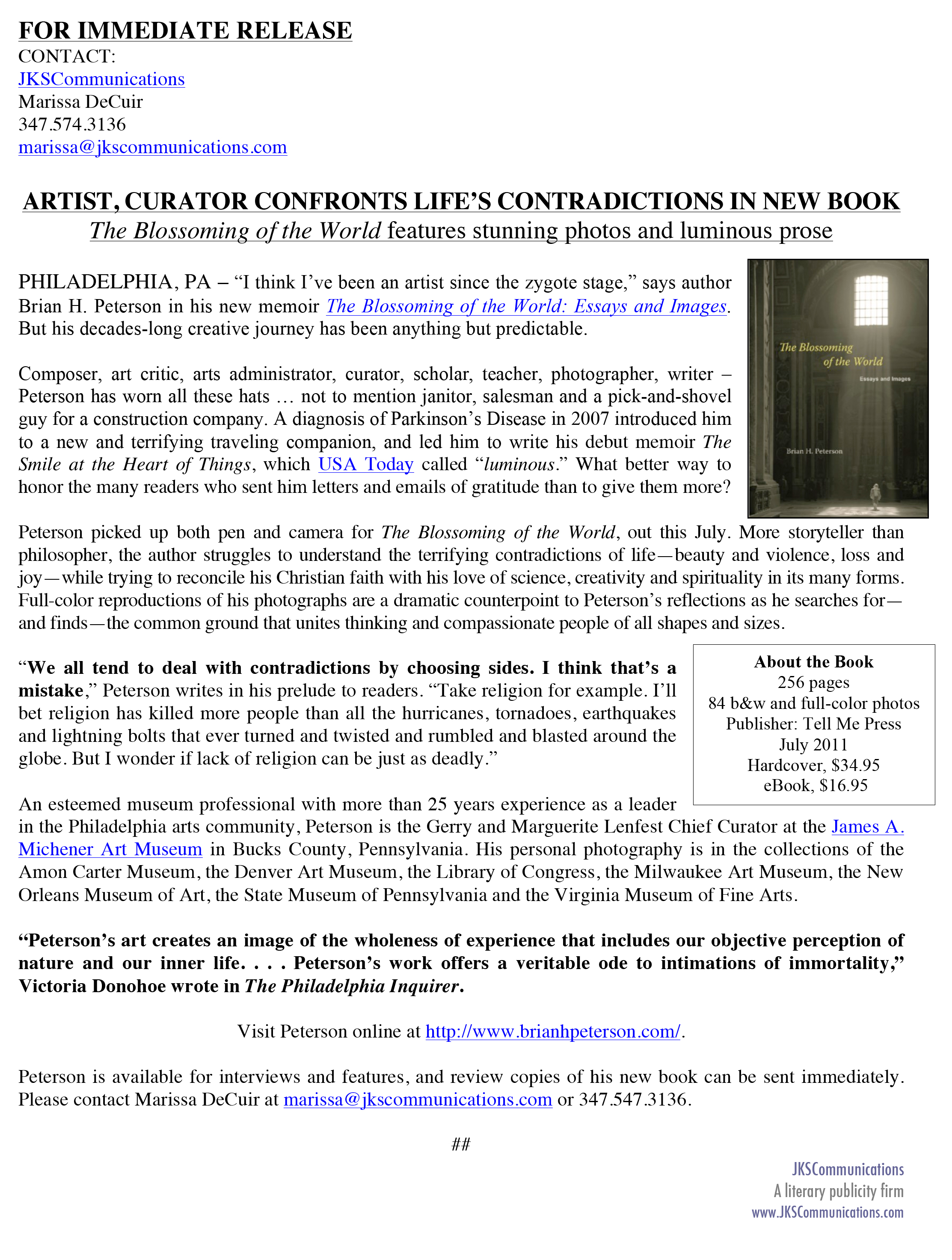 PRESS RELEASE_ARTIST, CURATOR CONFRONTS LIFEíS CONTRADICTIONS IN NEW BOOK-1.jpg