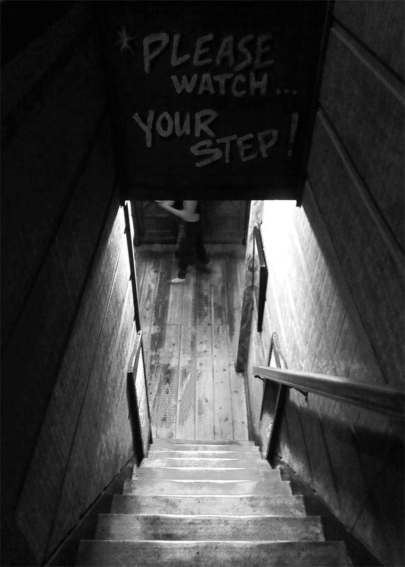 AGORA COFFEEHOUSE + BAR. THE NOTORIOUS 2:1 STAIRCASE. 2014