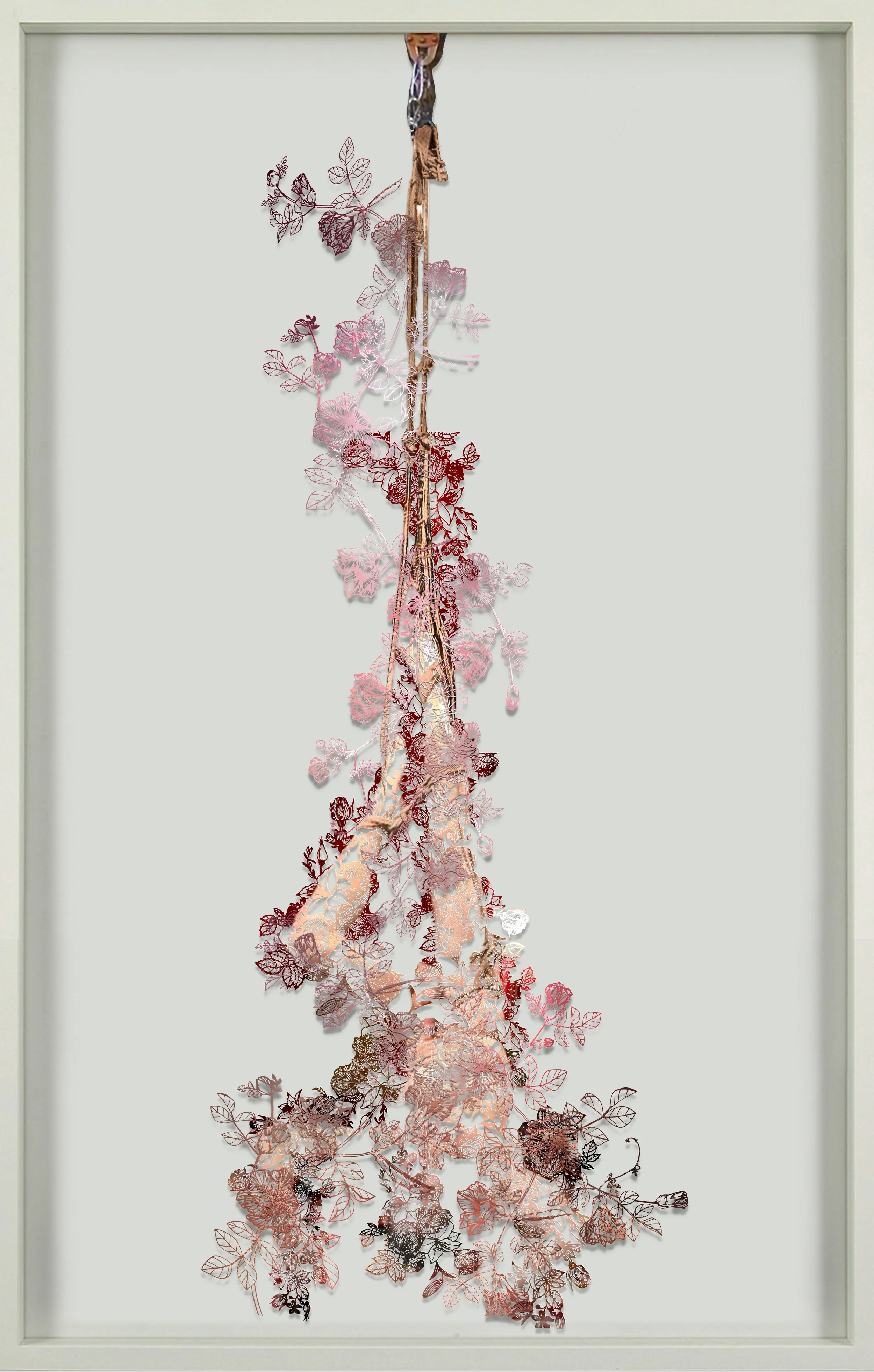 Brent Solomon, 2019. Cut paper and wood. 18in x 30in