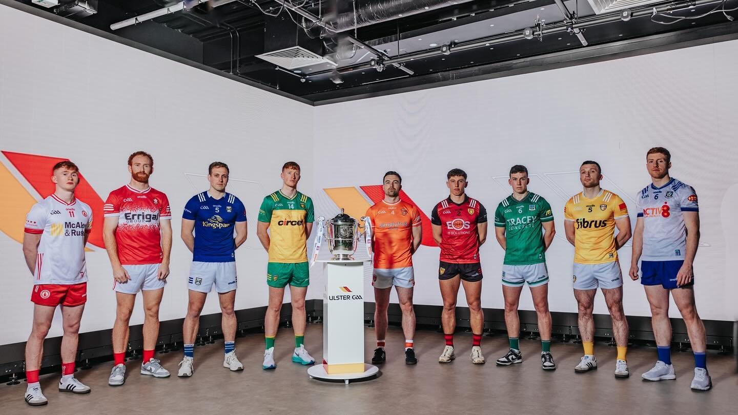 Delighted to be invited back to work with @ulstergaa at the launch of 2024 Ulster Championships. 

Tasked with shooting individual shots of a player from each county and then some group shots. Made all the more challenging when the shoot is scheduled