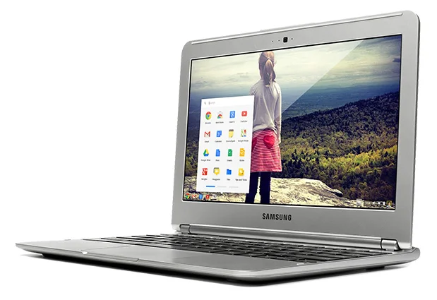 A stock photo of the Samsung Series 3 Chromebook.