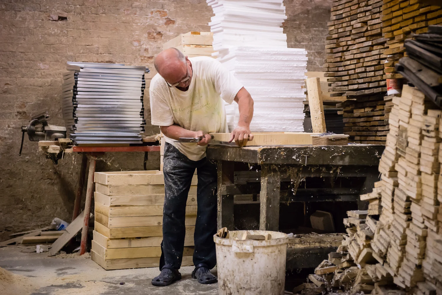 Handwerker von beelocal bei der Arbeit